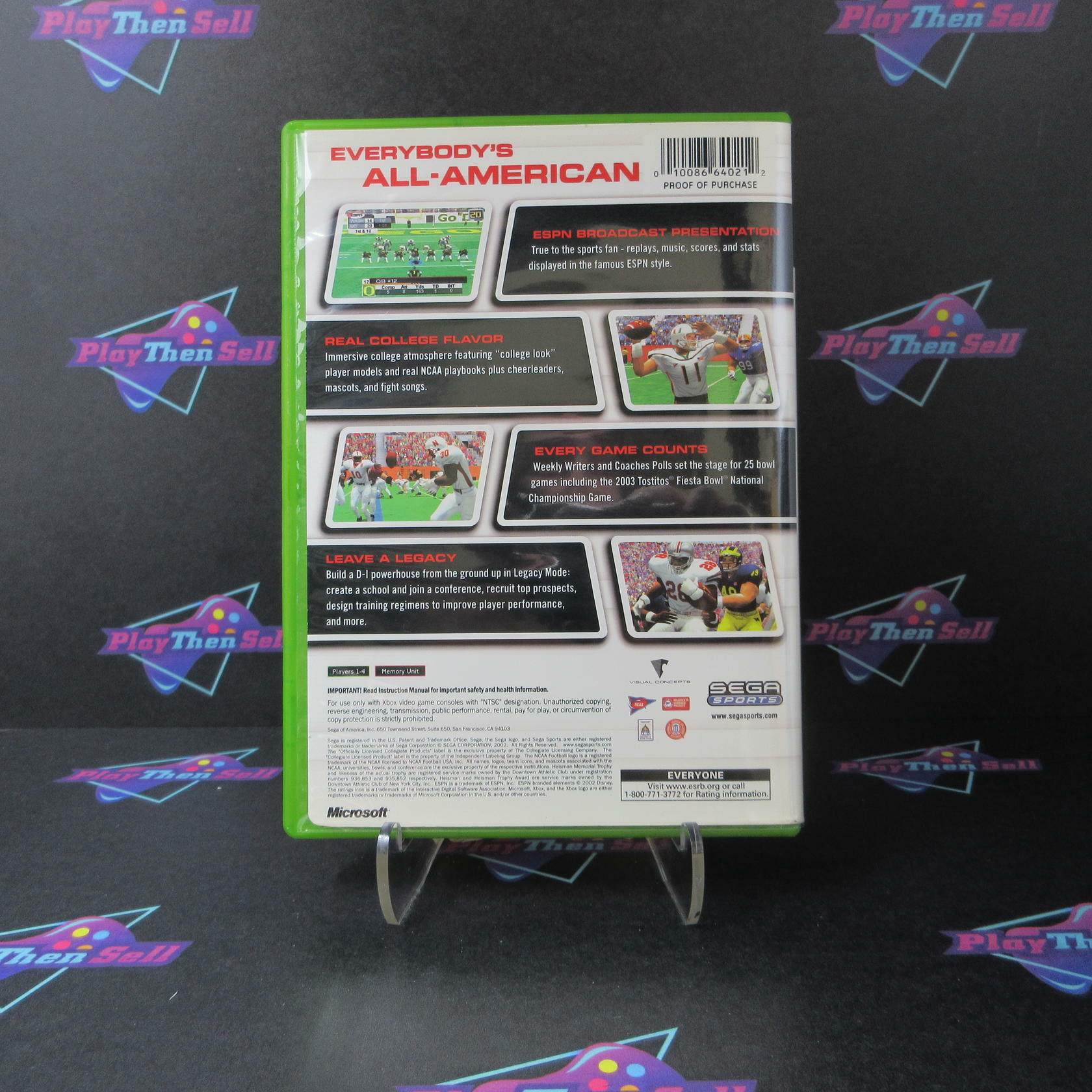 NCAA Football 2K3 Xbox - Like New
