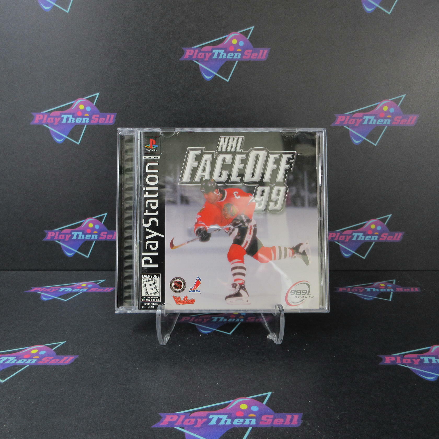 NHL Faceoff 99 PS1 PlayStation 1 MD + Reg Card Complete CIB - Very Good