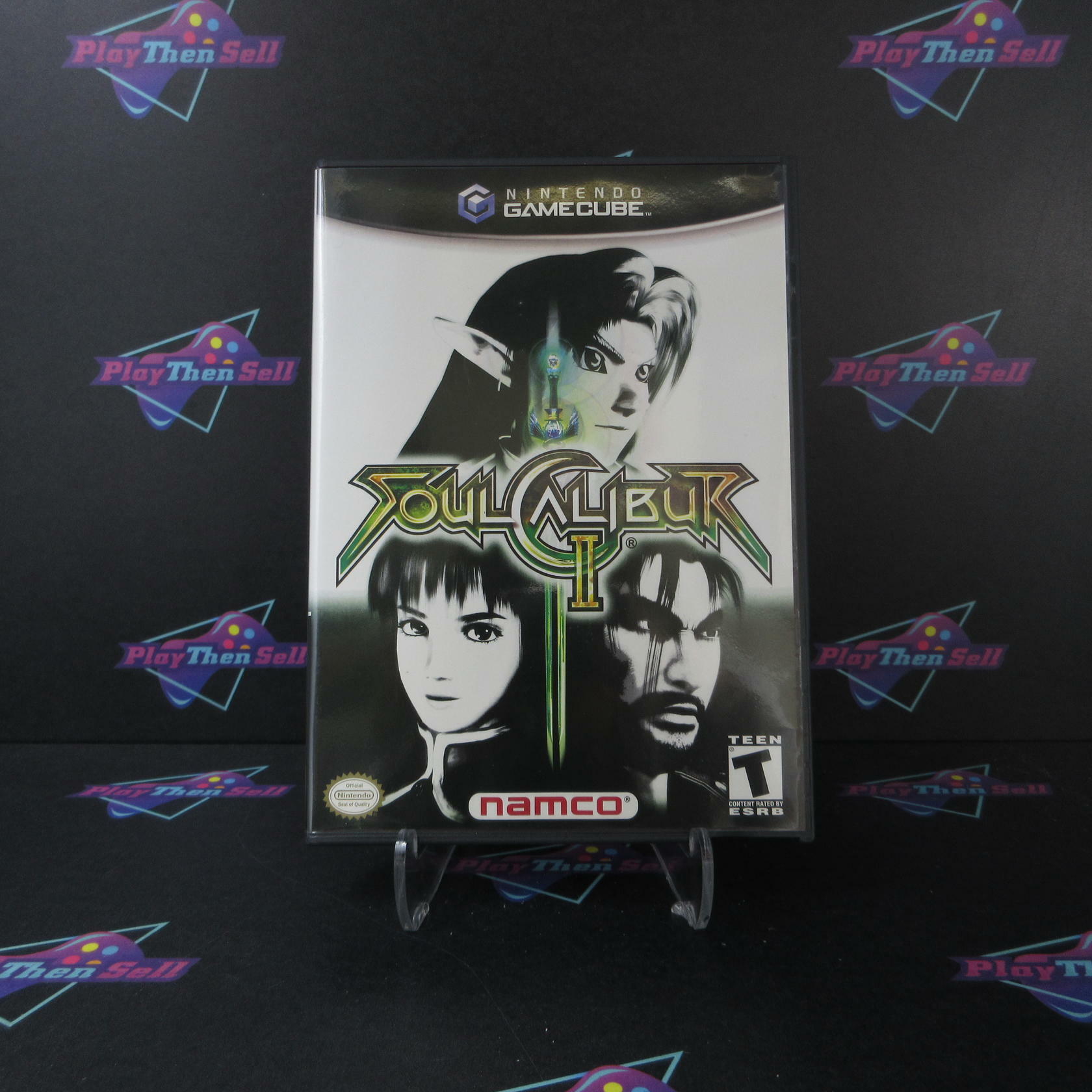 Soul Calibur II GameCube AD + Reg Card Complete CIB - Very Good