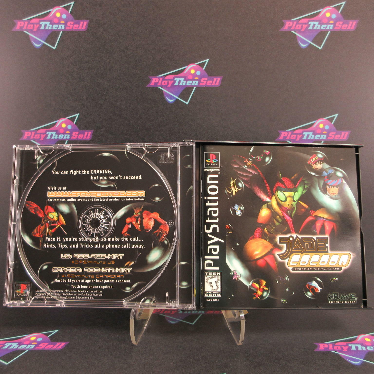 Jade Cocoon Story of Tamamayu PS1 PlayStation 1 + Reg Card - Like New
