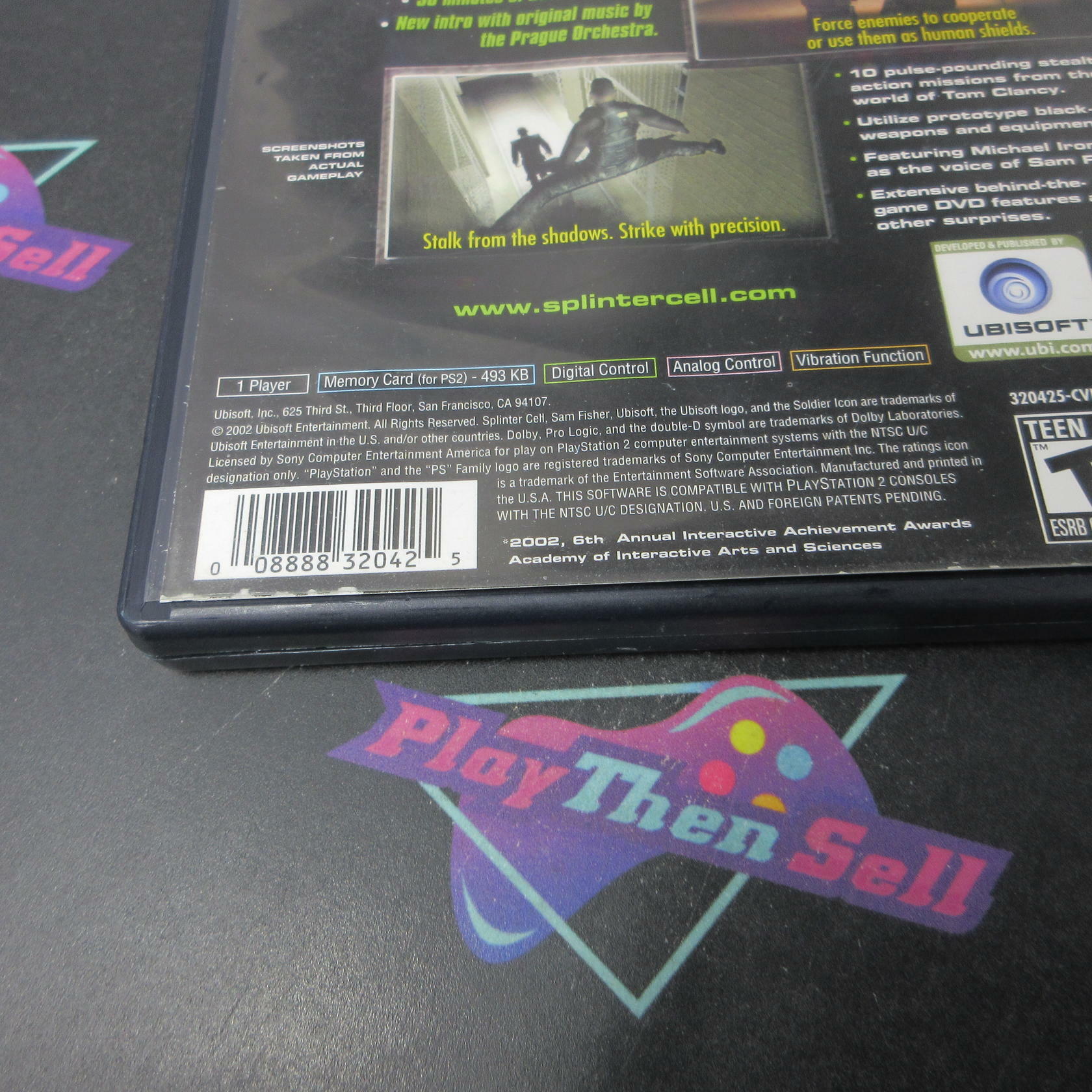 Tom Clancy's Splinter Cell GH PS2 PlayStation 2 BL Disc AD/NM - Very Good