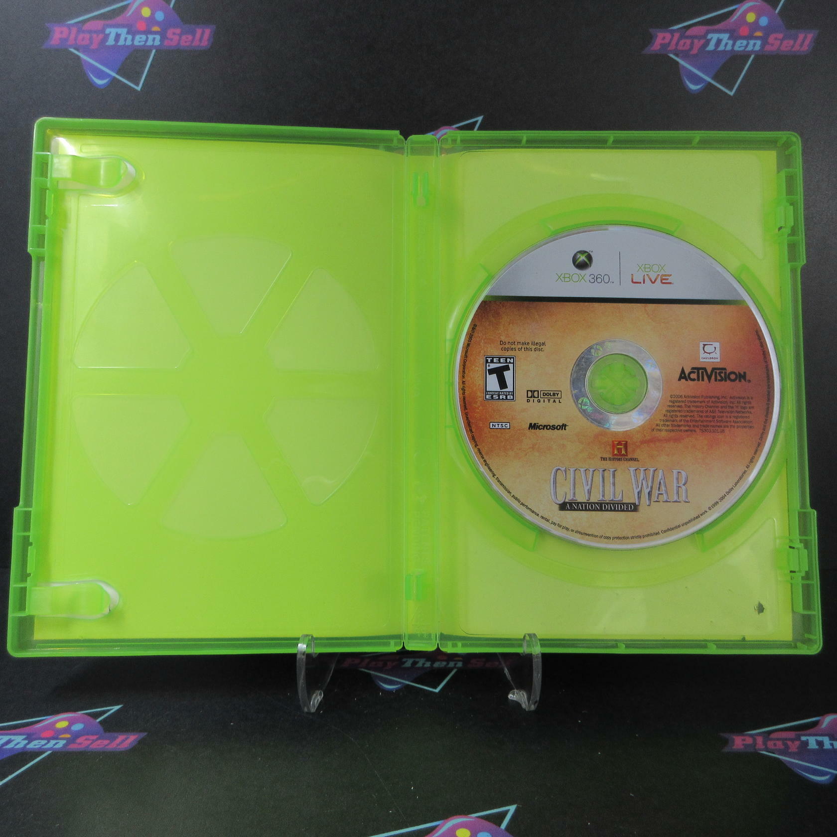 History Channel Civil War A Nation Divided Xbox 360 AD/NM - Very Good