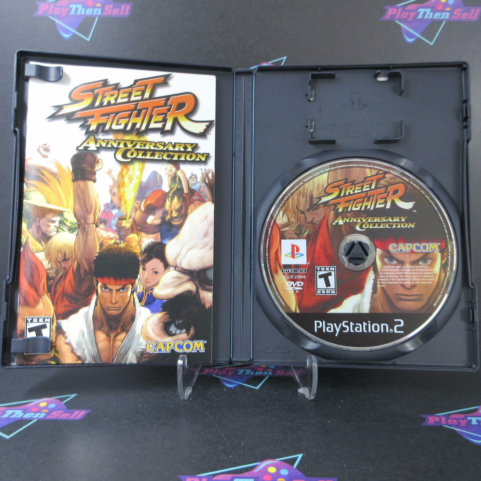 Street Fighter Anniversary Collection PS2 Playstation 2 AD Complete CIB - Very Good