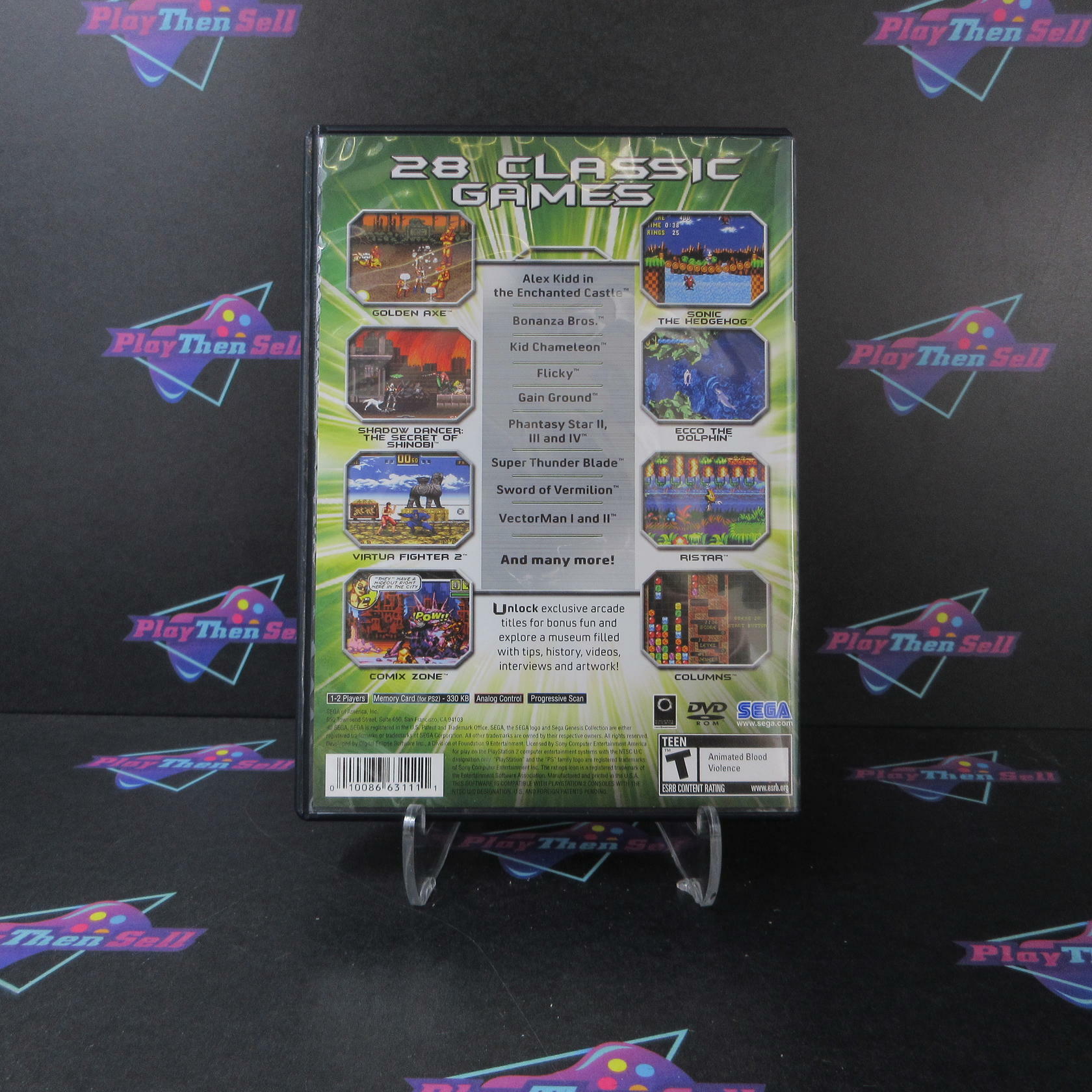 Sega Genesis Collection PS2 PlayStation 2 AD Complete CIB - Very Good