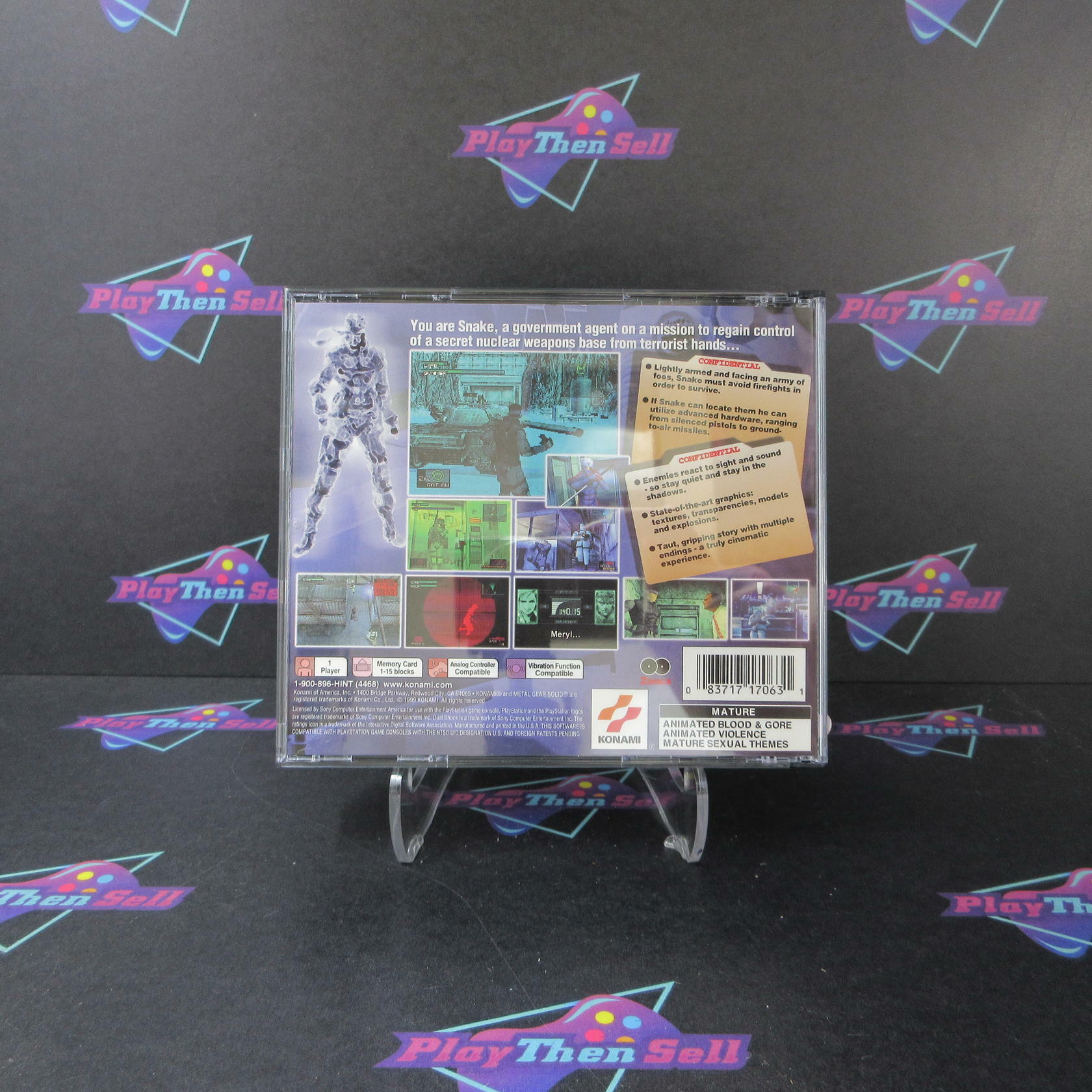 Metal Gear Solid GH PS1 PlayStation 1 DD Complete - Very Good