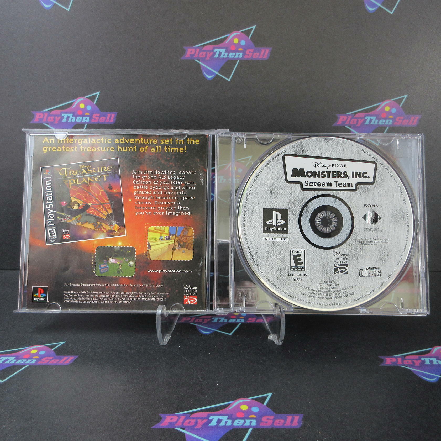 Monsters Inc Scream Team GH PS1 PlayStation 1 No Art - Very Good
