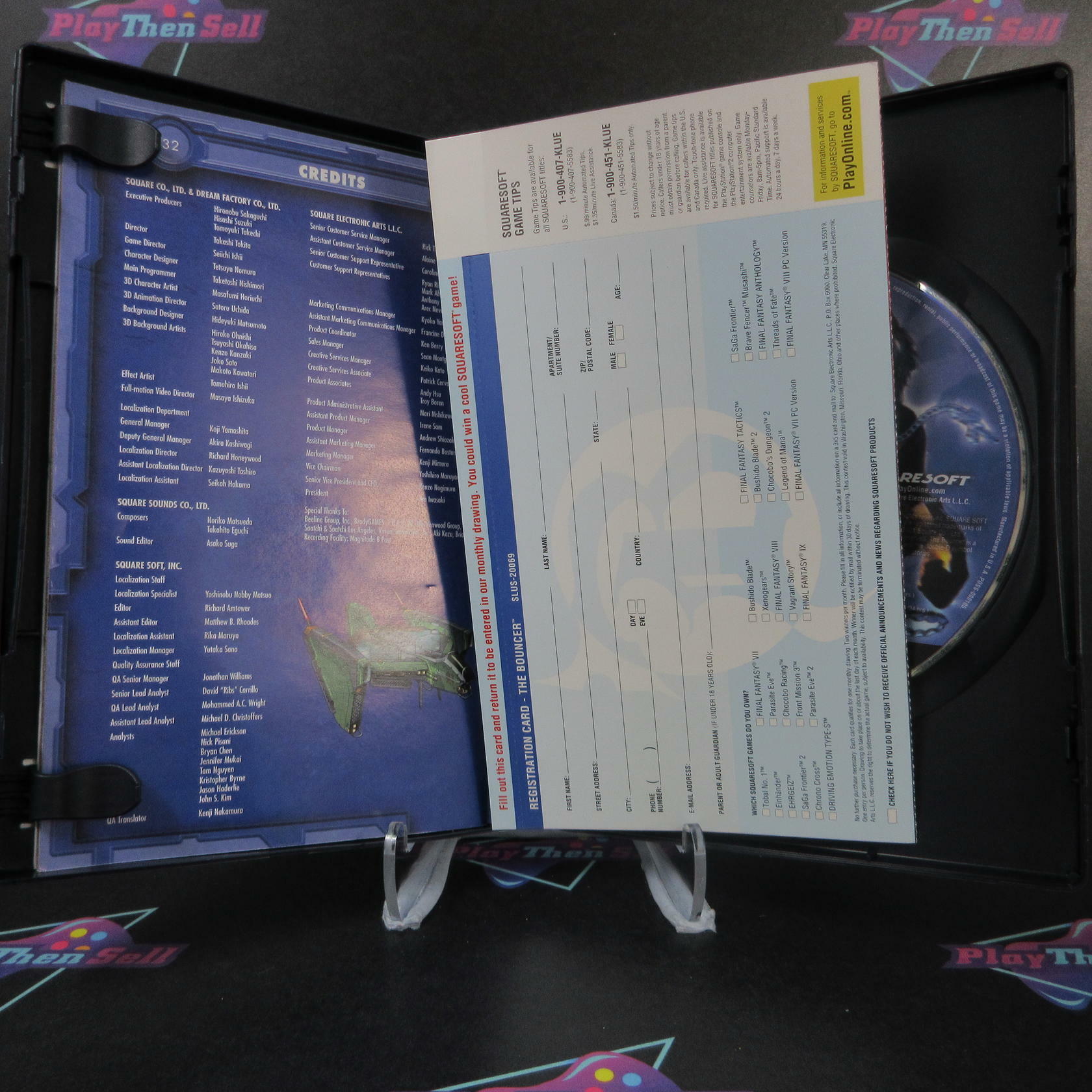 The Bouncer PS2 PlayStation 2 + Reg Card - Like New