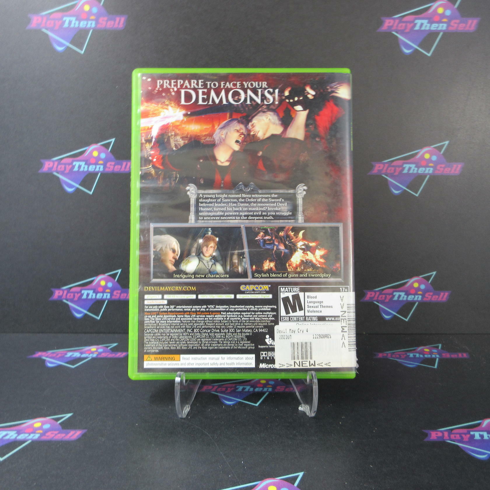 Devil May Cry 4 Xbox 360 AD Complete CIB - Very Good