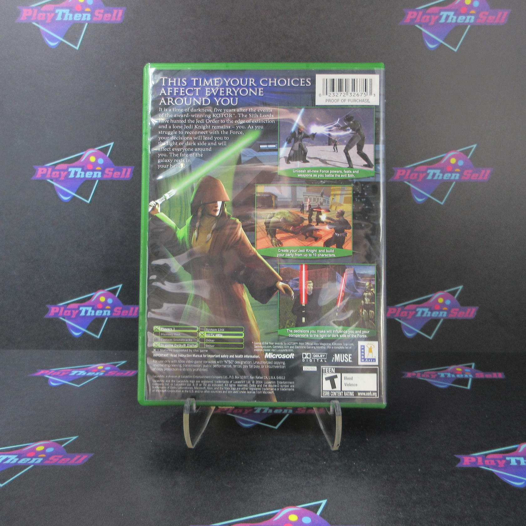 Star Wars Knights of the Old Republic II Sith Lords Xbox + Reg Card - Like New