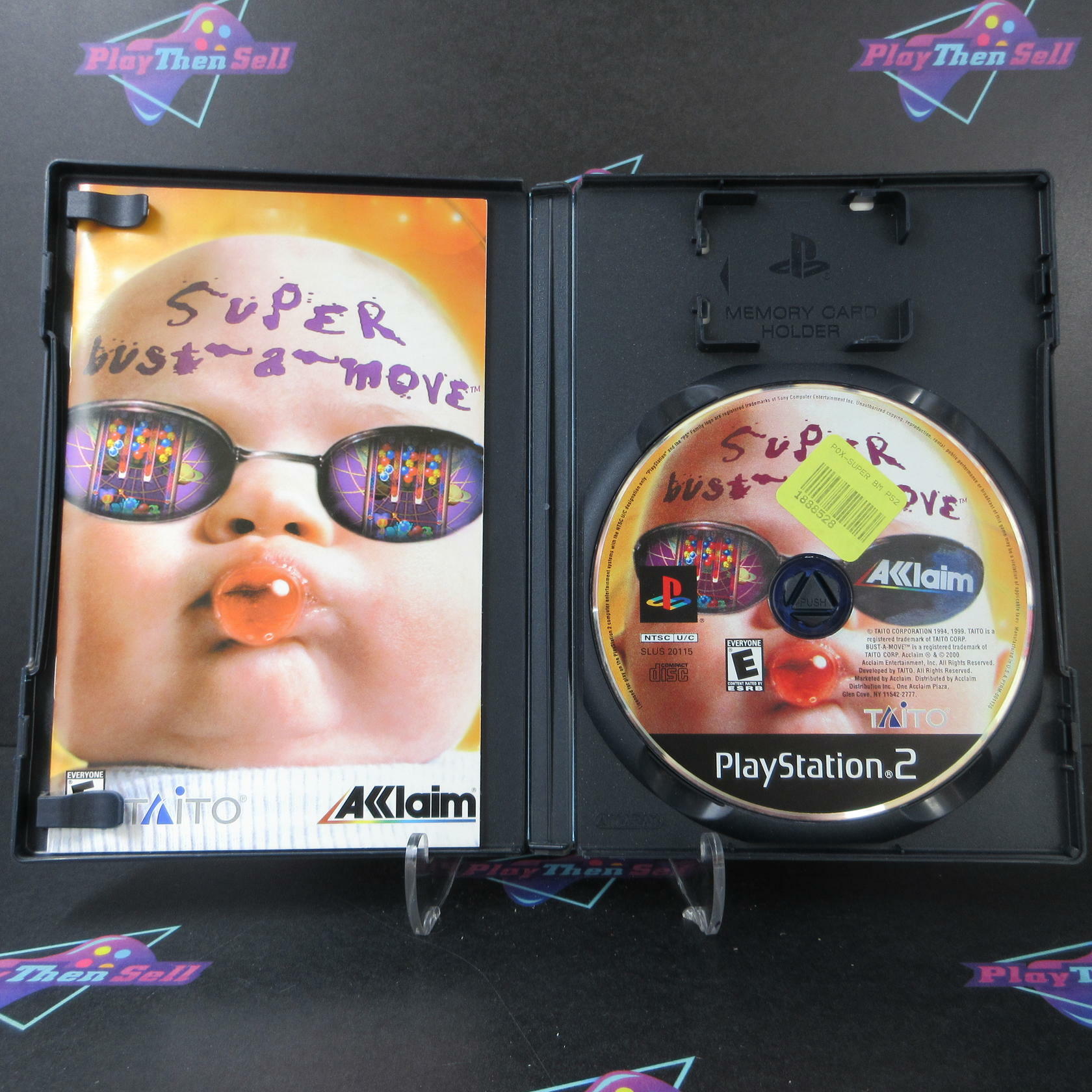 Super Bust-A-Move + Reg Card PS2 PlayStation 2 AD/DD Complete CIB - Very Good