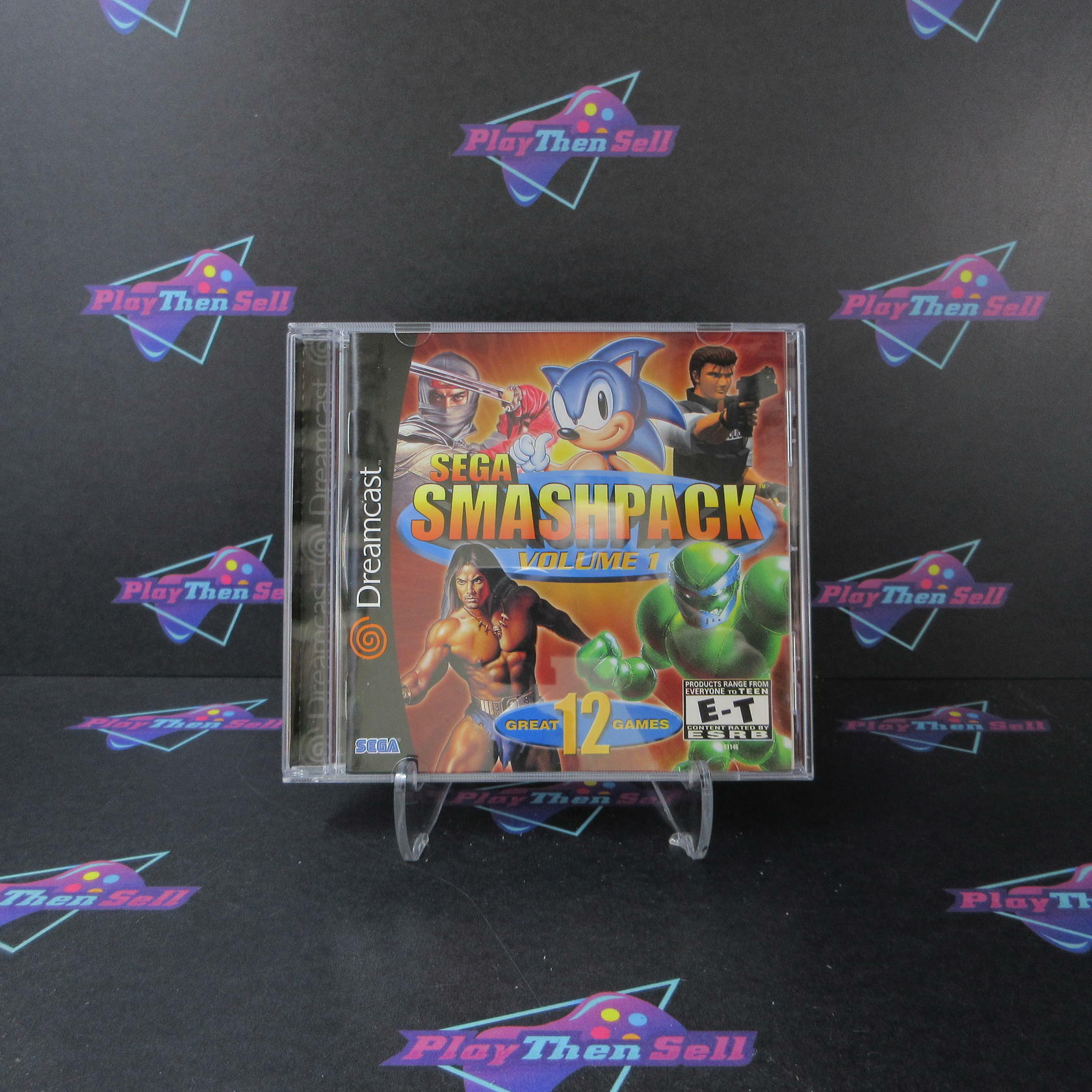 Sega Smash Pack Volume 1 Sega Dreamcast MD + Reg Card Complete CIB - Very Good