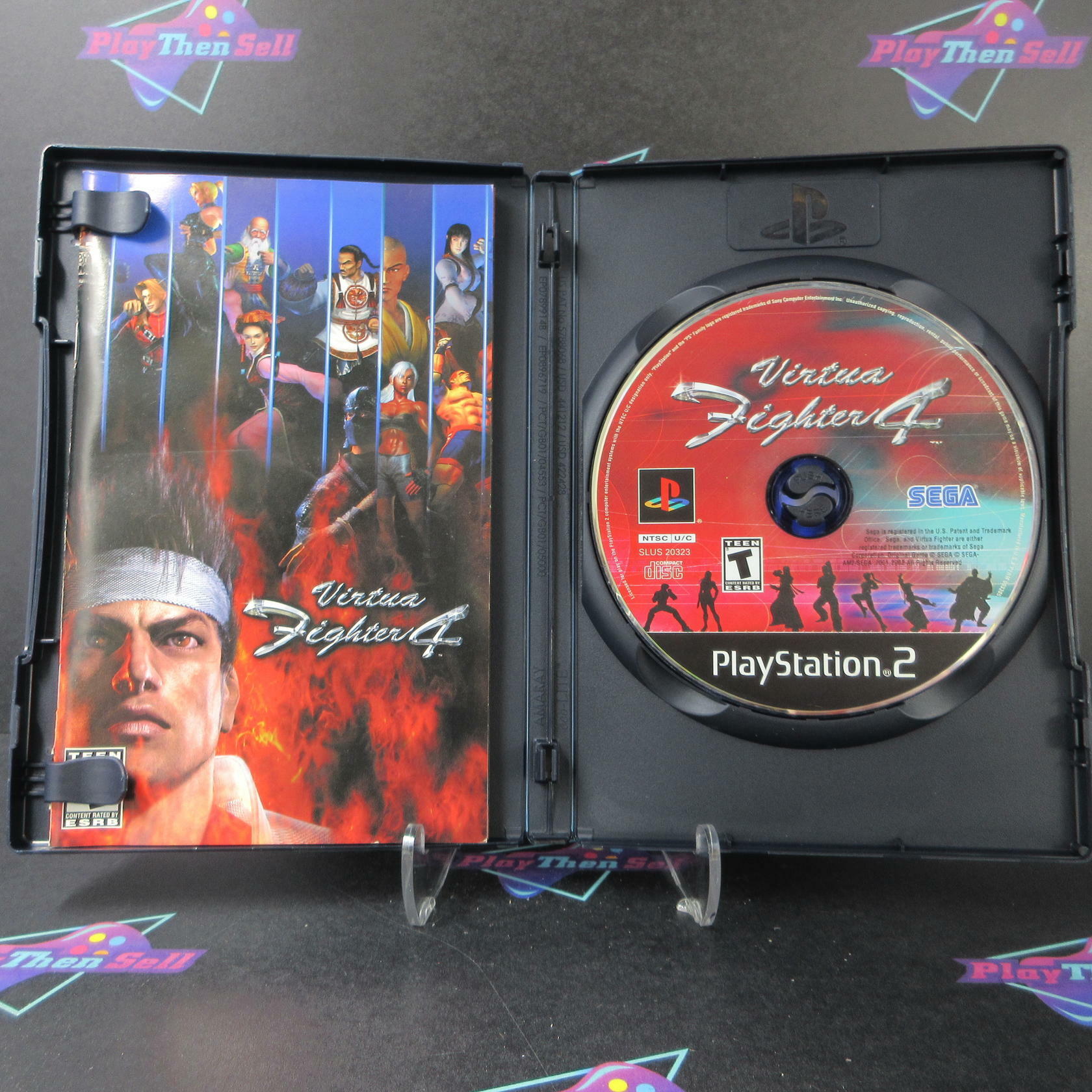 Virtua Fighter 4 PS2 PlayStation 2 Black Label + Reg Card - Like New
