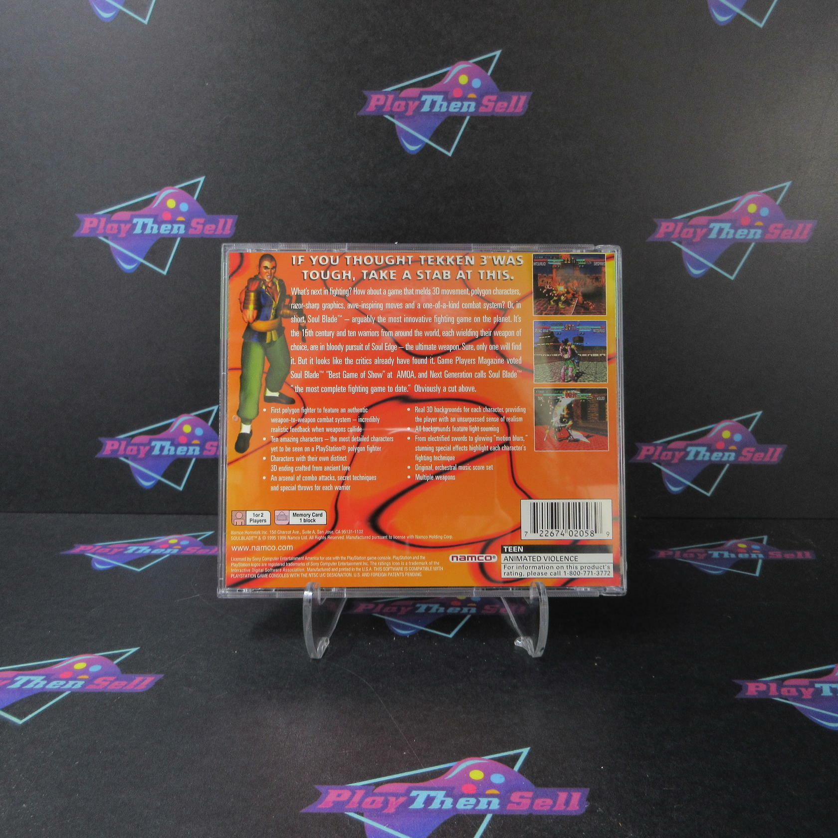 Soul Blade PS1 PlayStation 1 GH + Reg Card - Like New