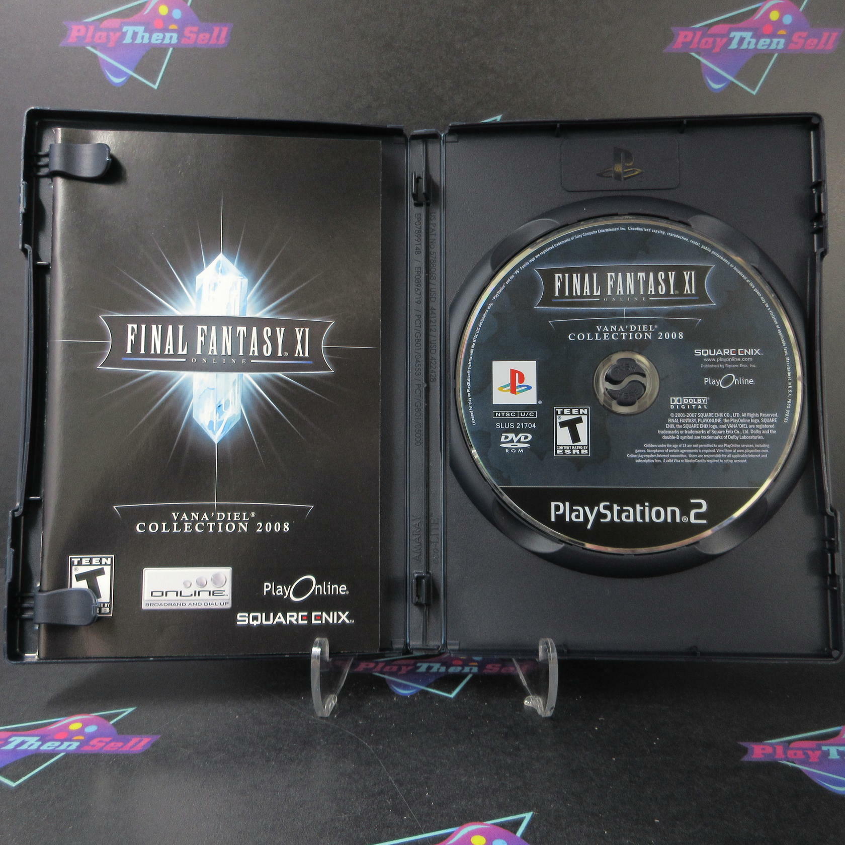 Final Fantasy XI The Vana'diel Collection 2008 PS2 PlayStation 2 + Reg Card - Like New
