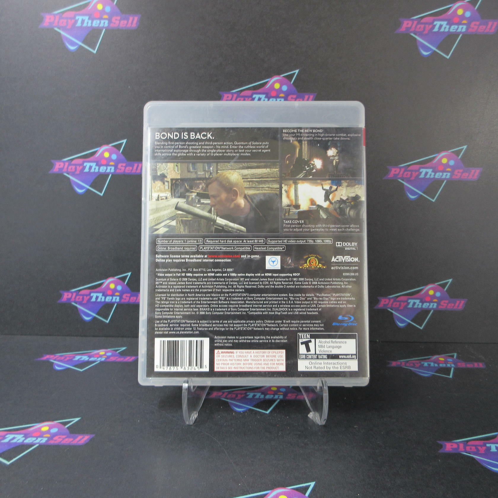 007 Quantum Of Solace PS3 PlayStation 3 AD/NM - Very Good