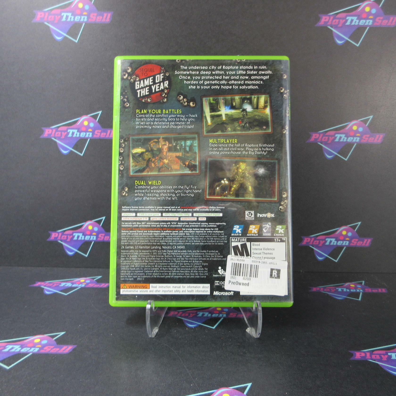 Bioshock 2 Xbox 360 AD/DD/NM - Very Good