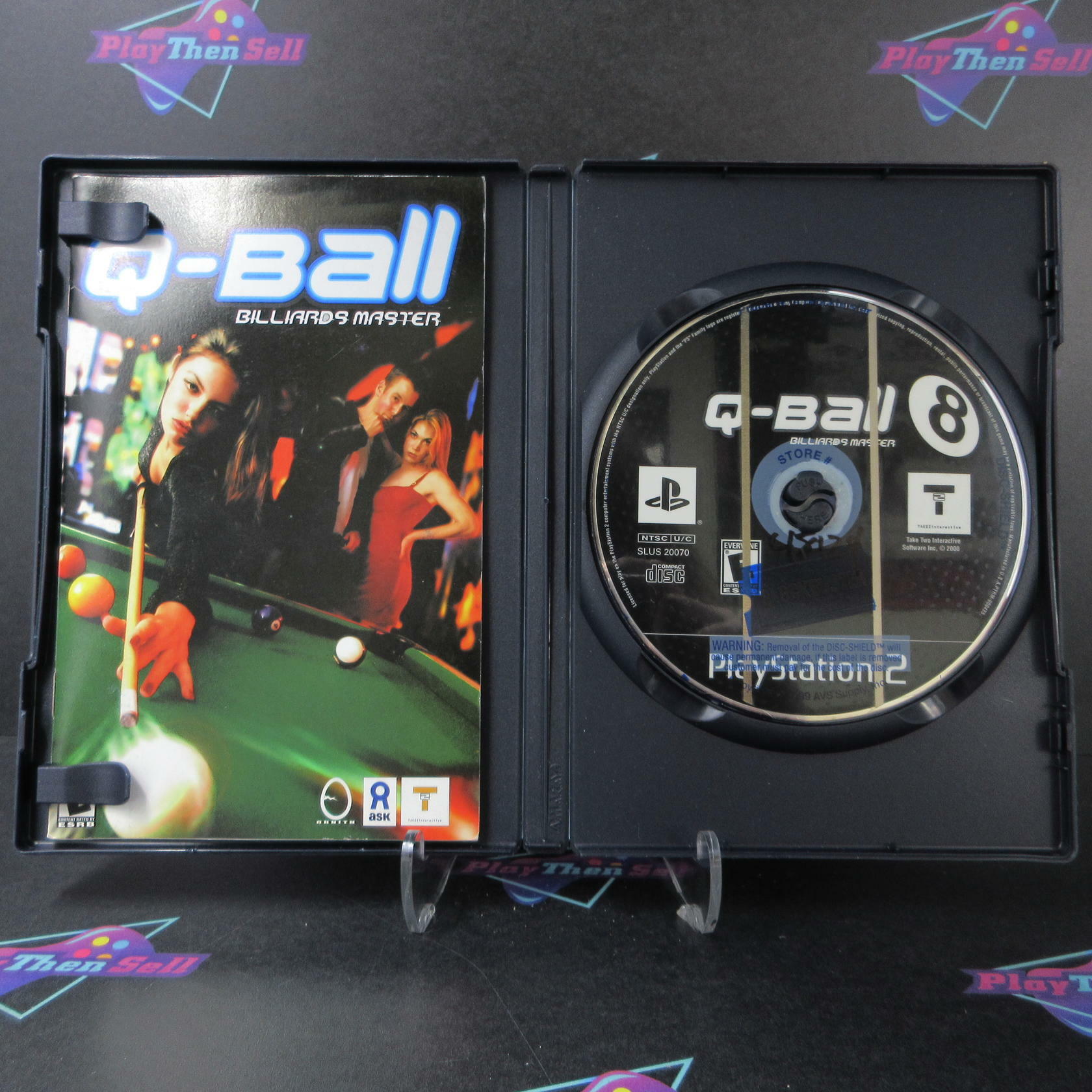 Q-Ball Billiards Master PS2 PlayStation 2 DD Complete CIB - Very Good