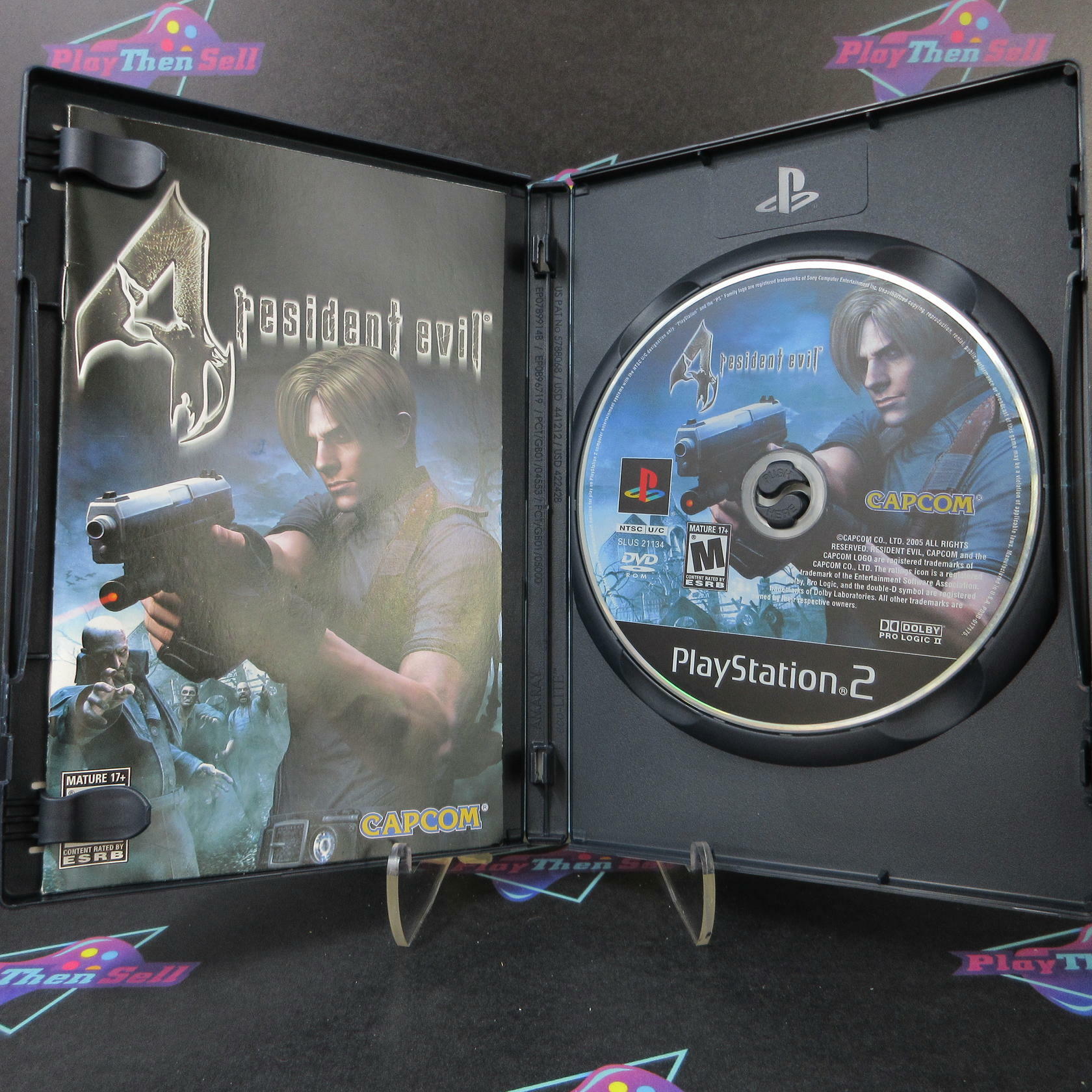 Resident Evil 4 PS2 PlayStation 2 Black Label - Like New