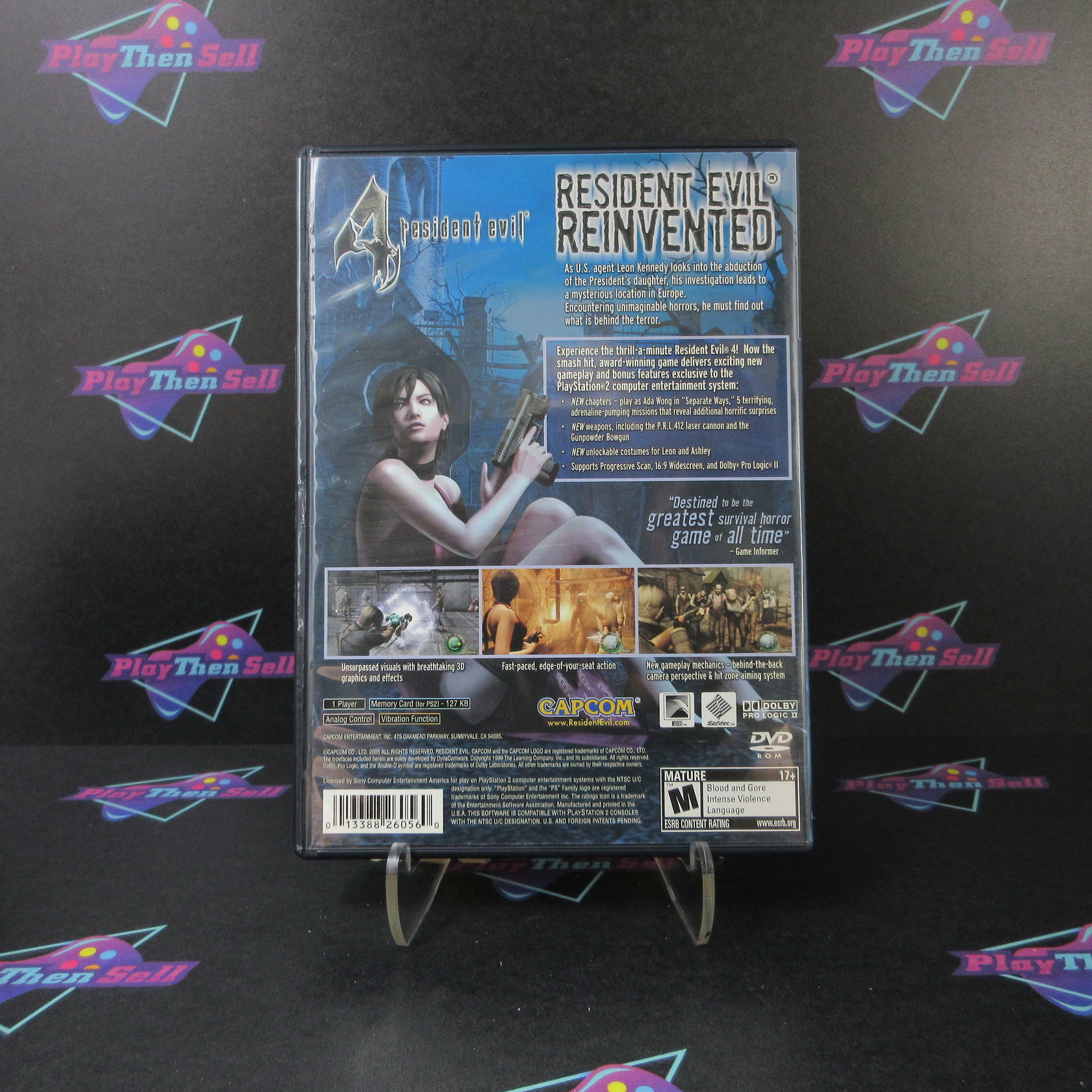 Resident Evil 4 PS2 PlayStation 2 Black Label - Like New