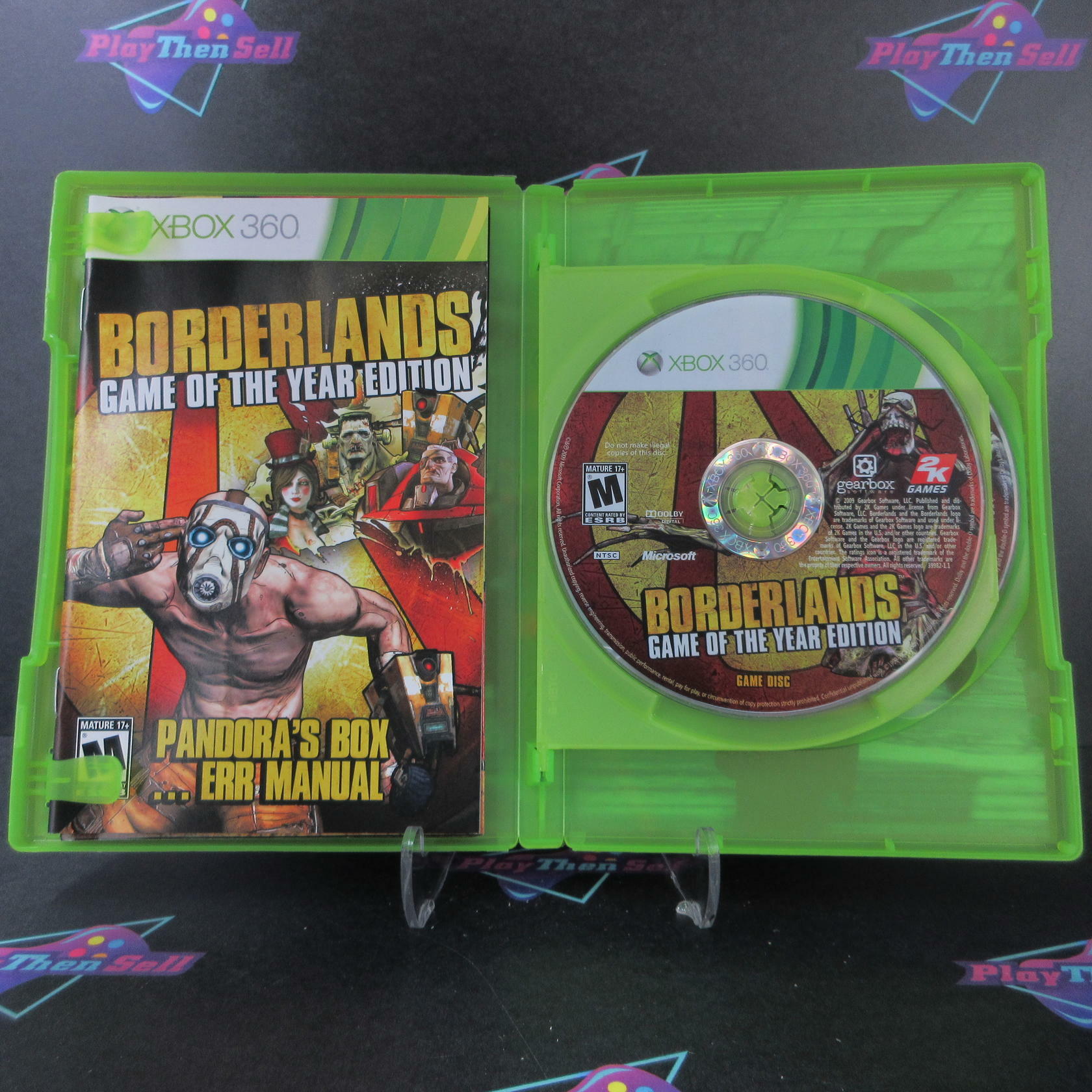 Borderlands GOTY Xbox 360 + Poster / Bonus Disc - Like New