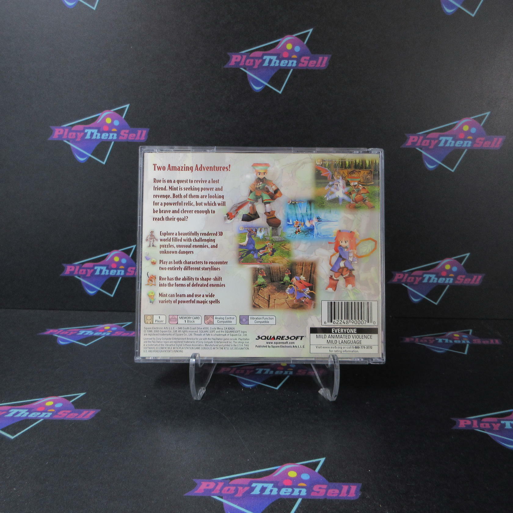 Threads of Fate PS1 PlayStation 1 MD + Reg Card Complete CIB - Very Good