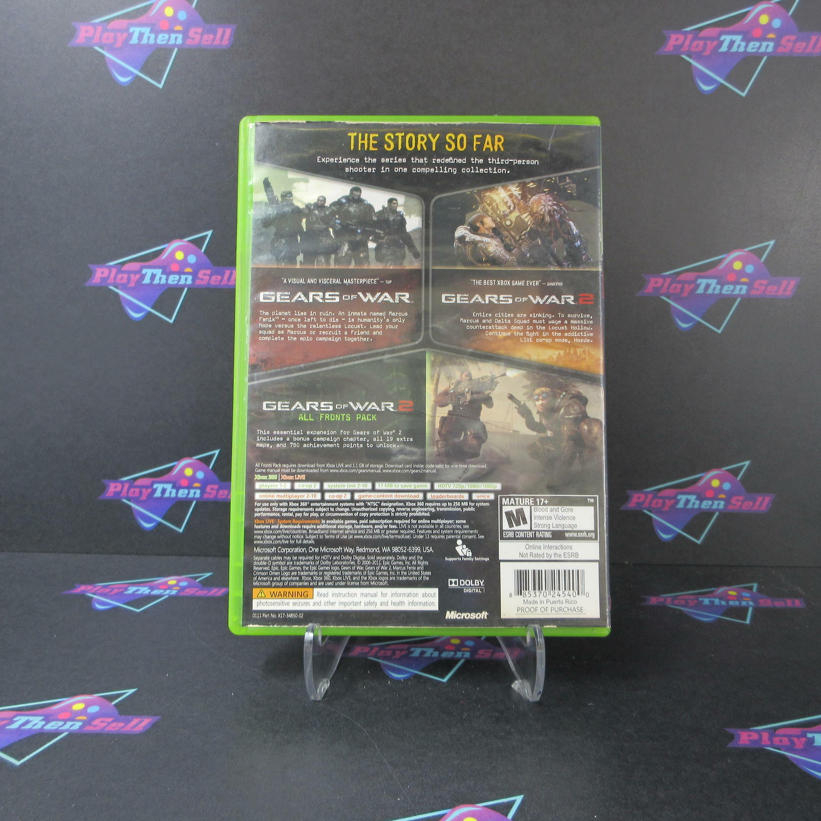 Gears of War Triple Pack Xbox 360 AD/NM - Very Good