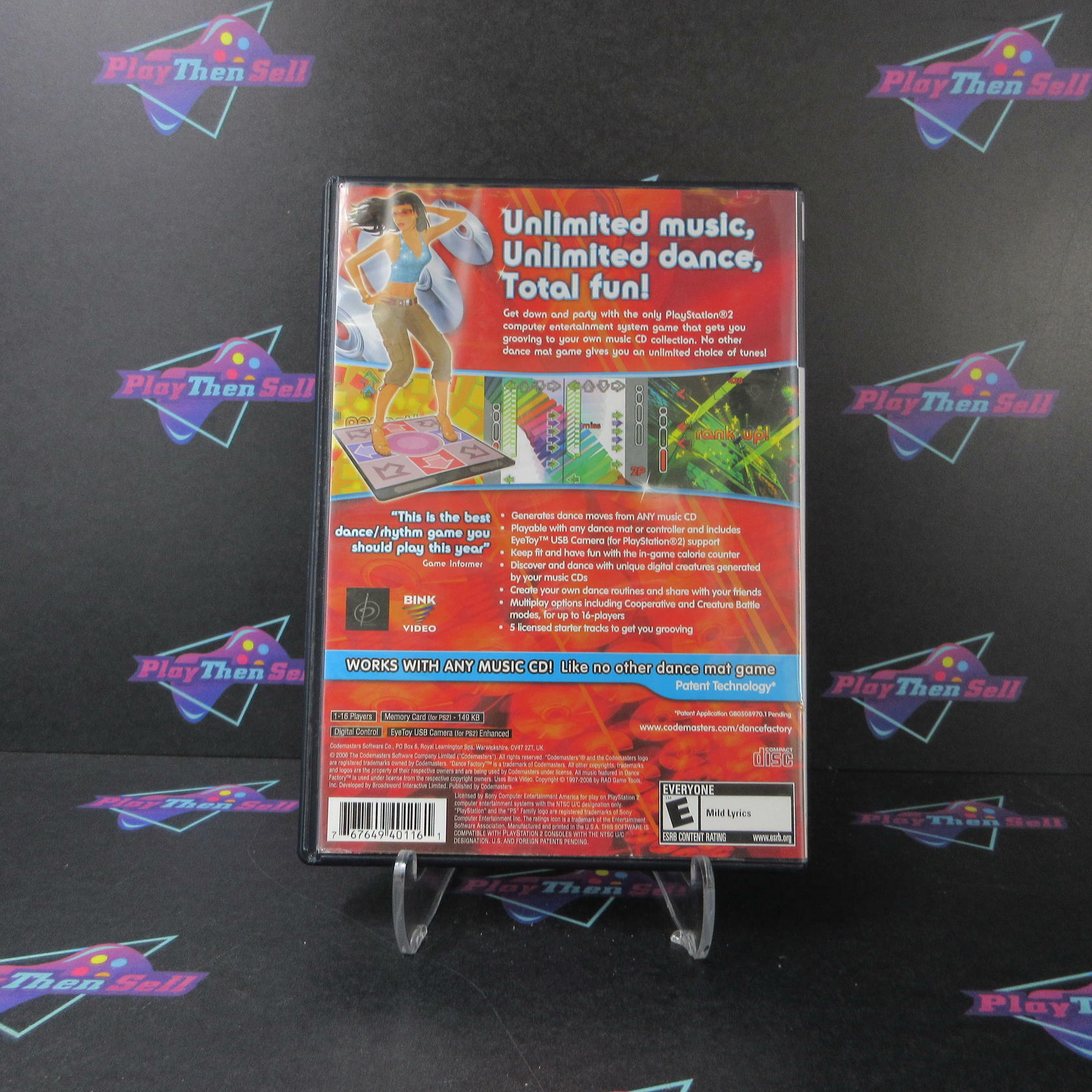 Dance Factory PS2 PlayStation 2 AD Complete CIB - Very Good
