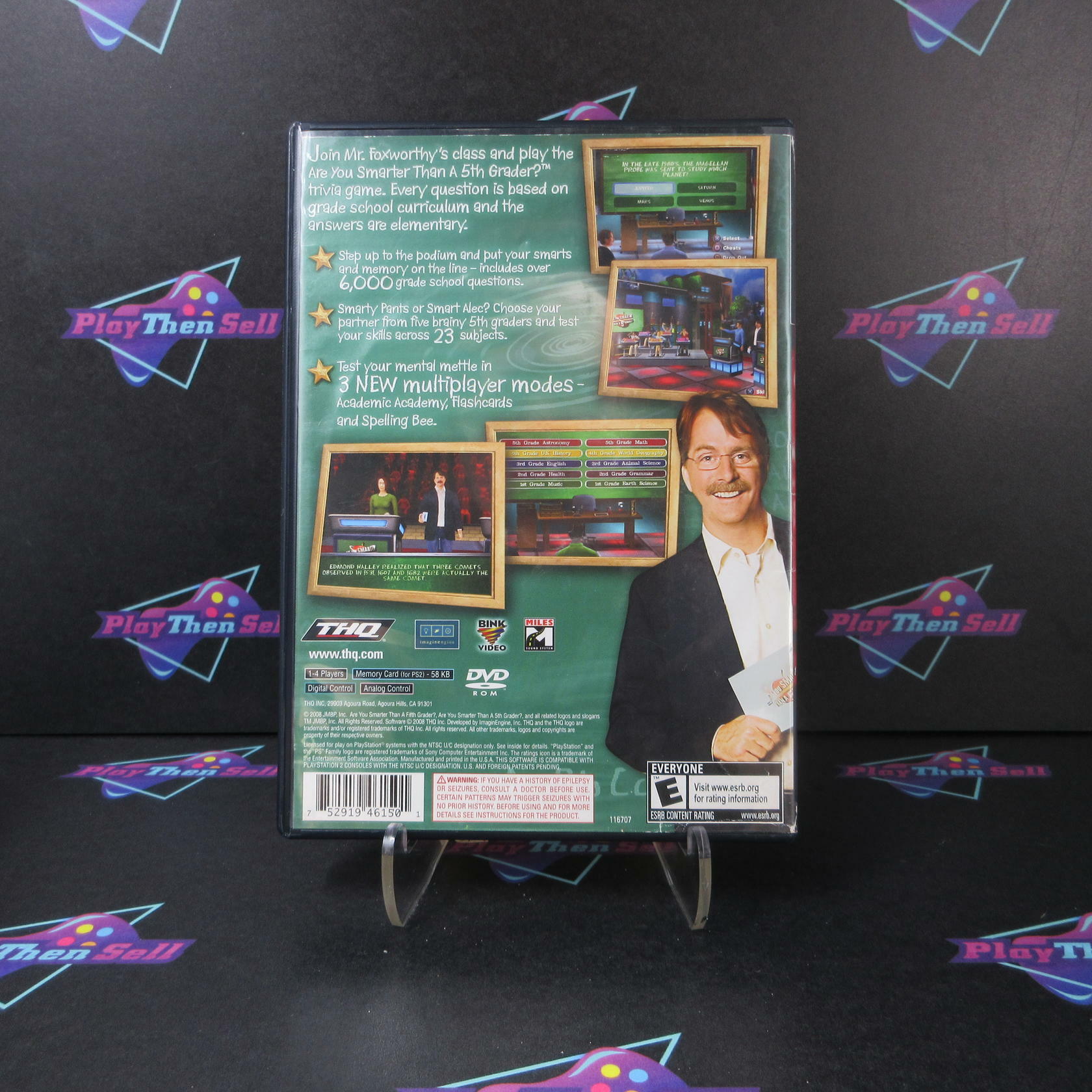 Are You Smarter than a 5th Grader Make the Grade PlayStation 2 AD Complete CIB - Very Good