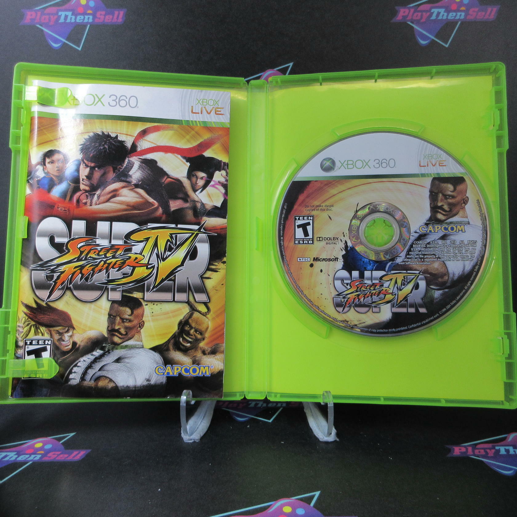 Super Street Fighter IV Xbox 360 AD/DD Complete CIB - Very Good