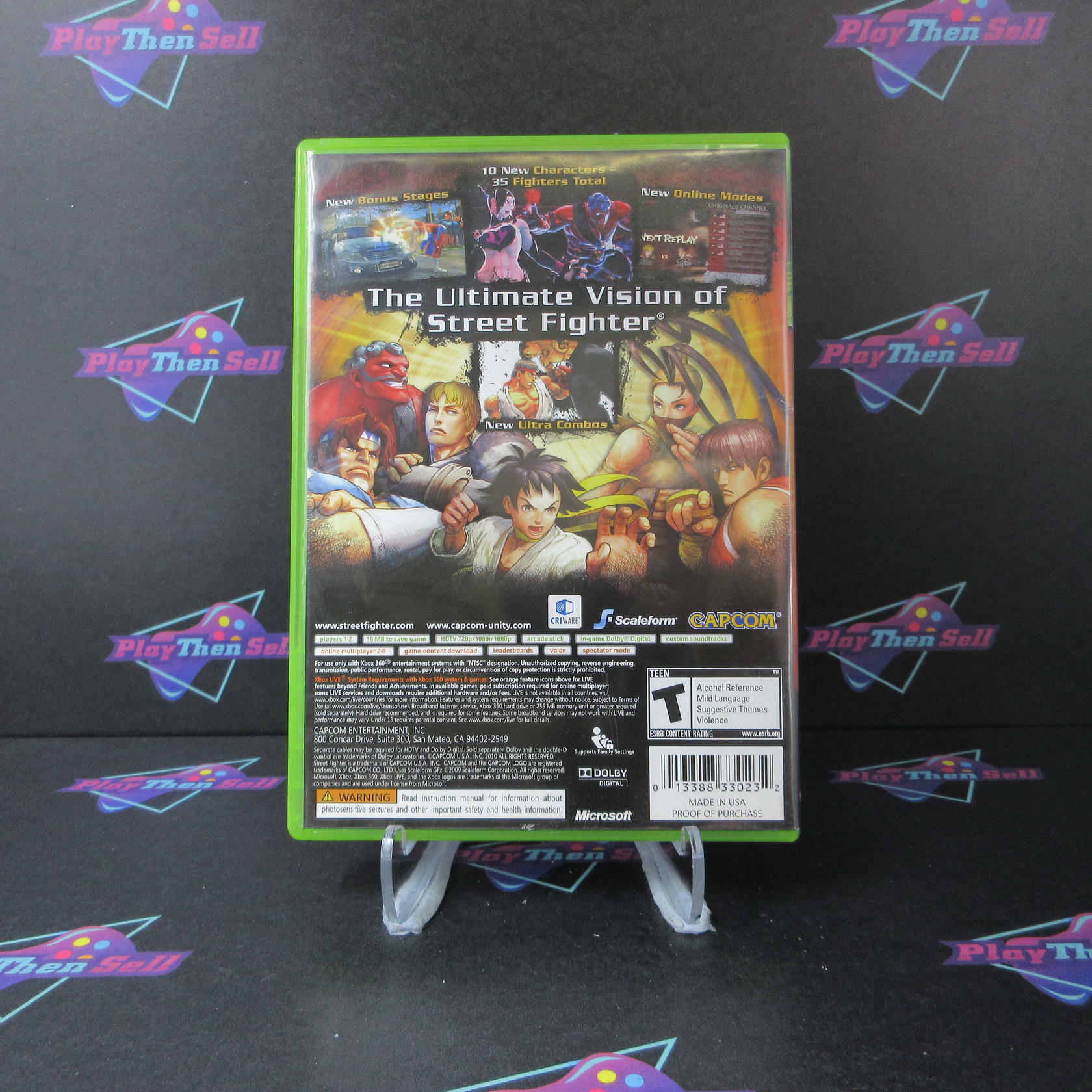 Super Street Fighter IV Xbox 360 AD/DD Complete CIB - Very Good