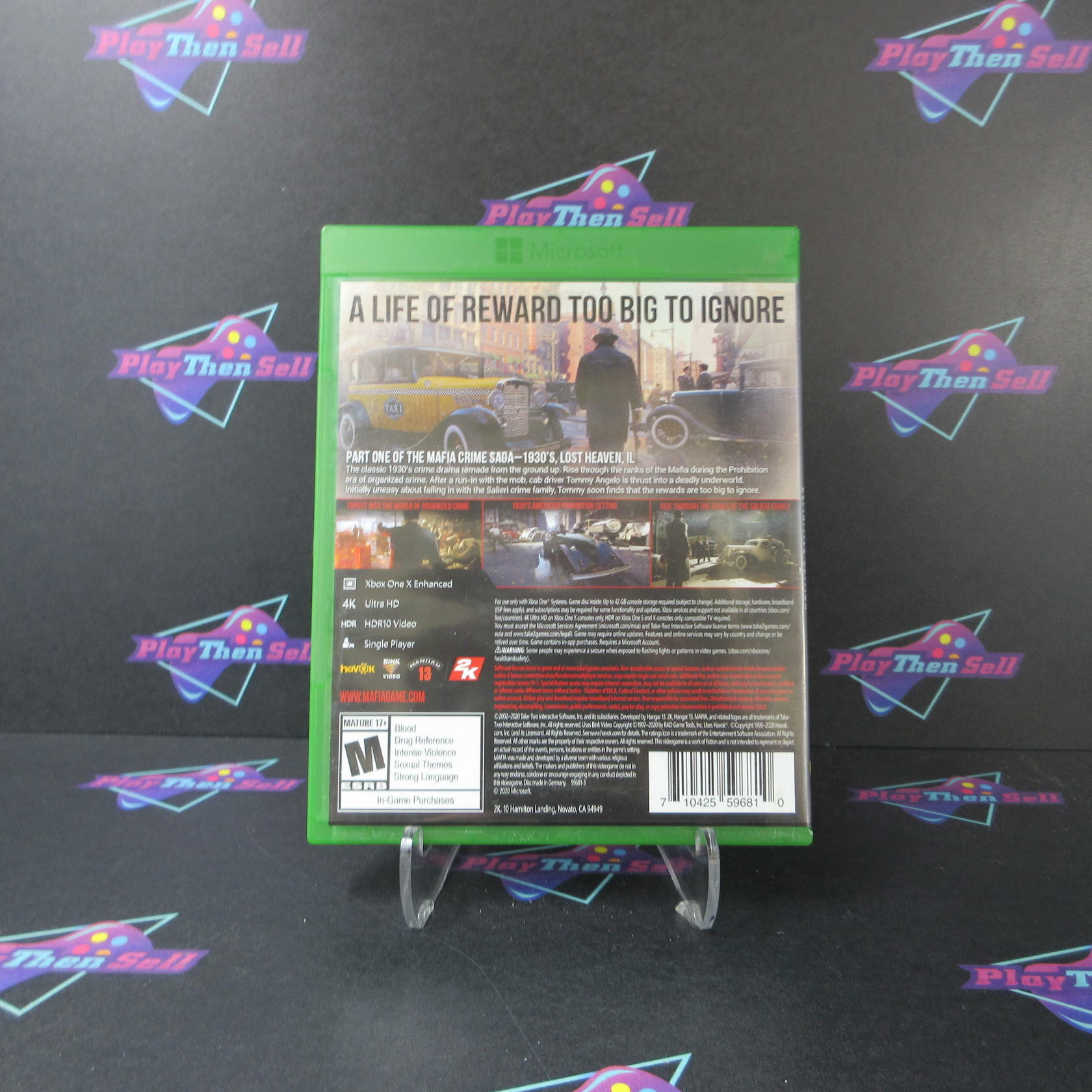 Mafia Definitive Edition Xbox One AD Complete CIB - Very Good