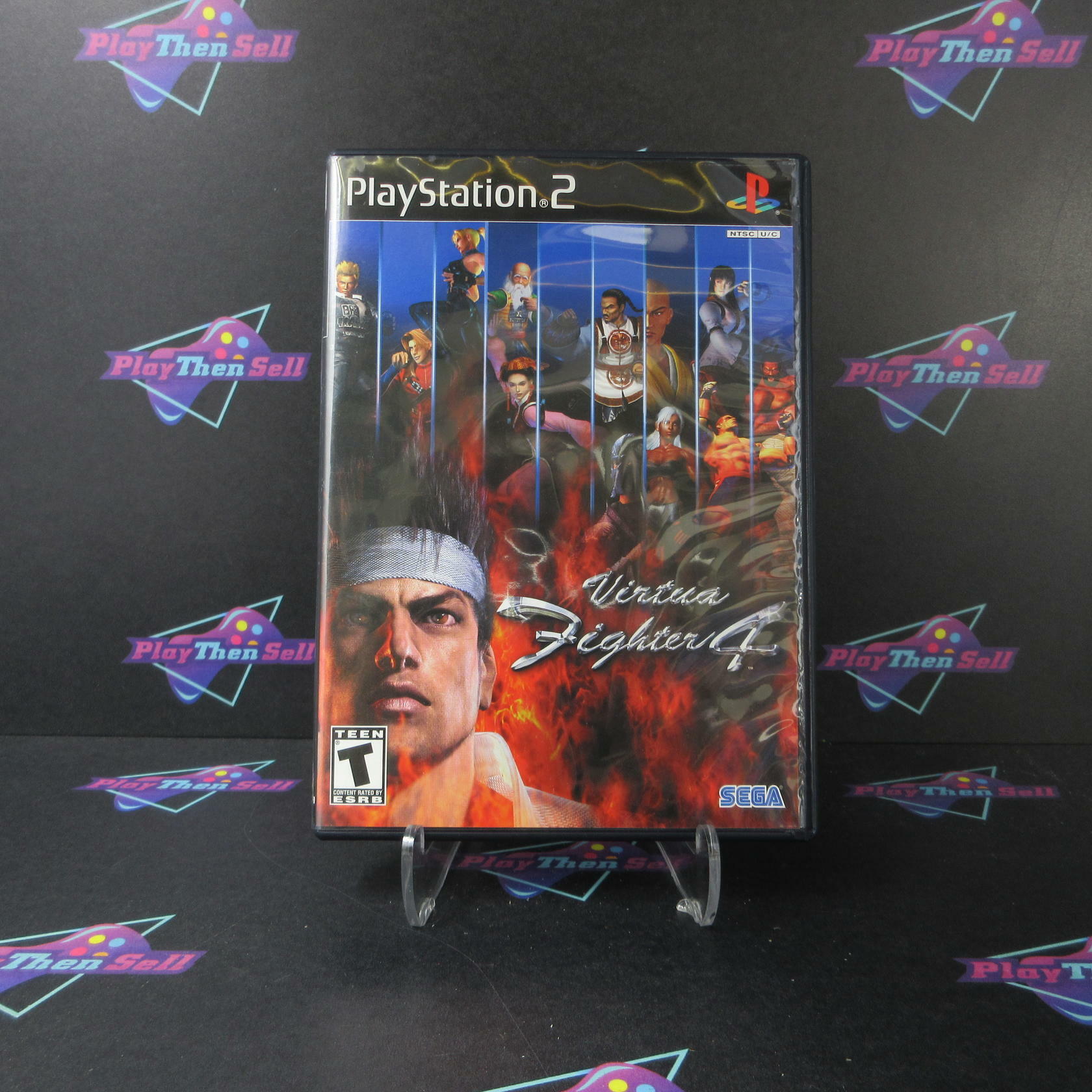 Virtua Fighter 4 PS2 PlayStation 2 Black Label + Reg Card - Like New
