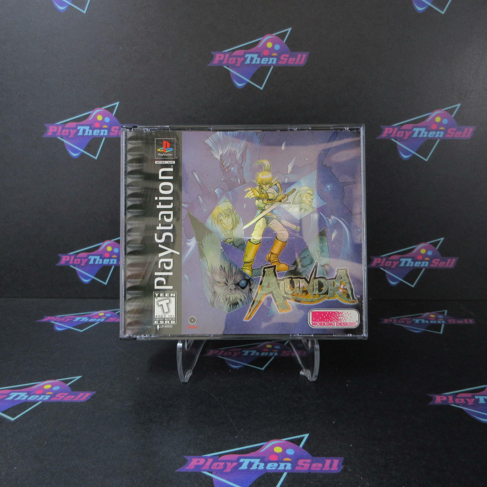 Alundra PS1 PlayStation 1 + Map - Like New
