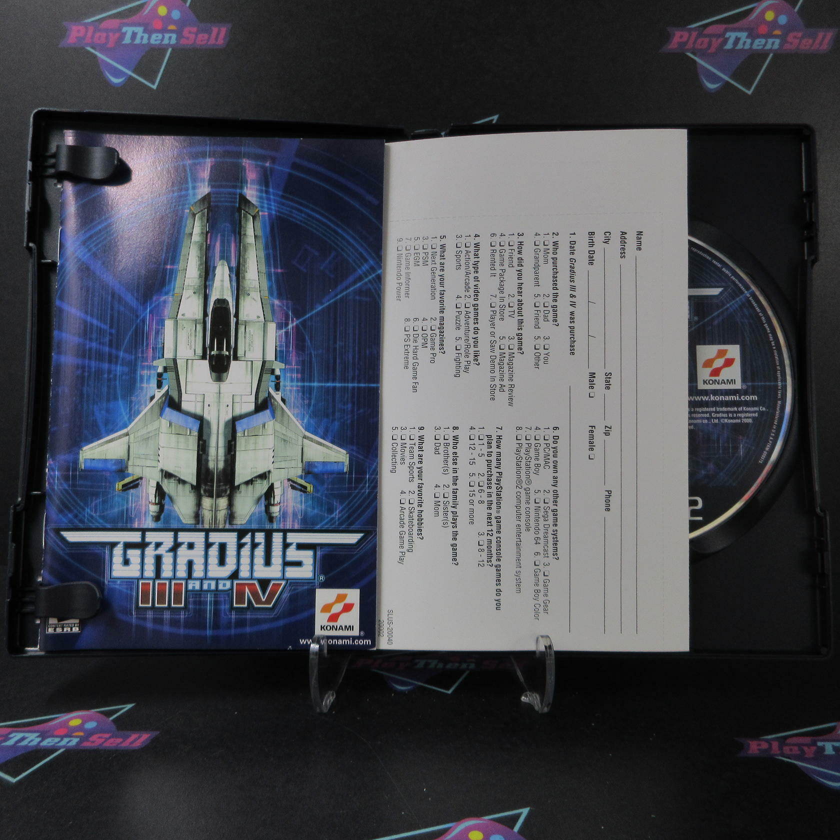 Gradius III & IV PS2 PlayStation 2 + Reg Card - Like New