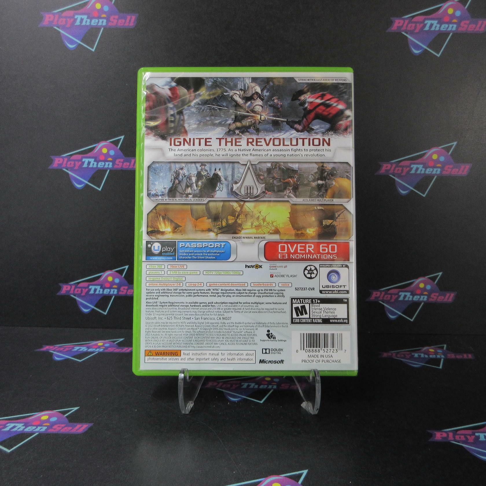 Assassin's Creed III Xbox 360 AD/NM - Very Good