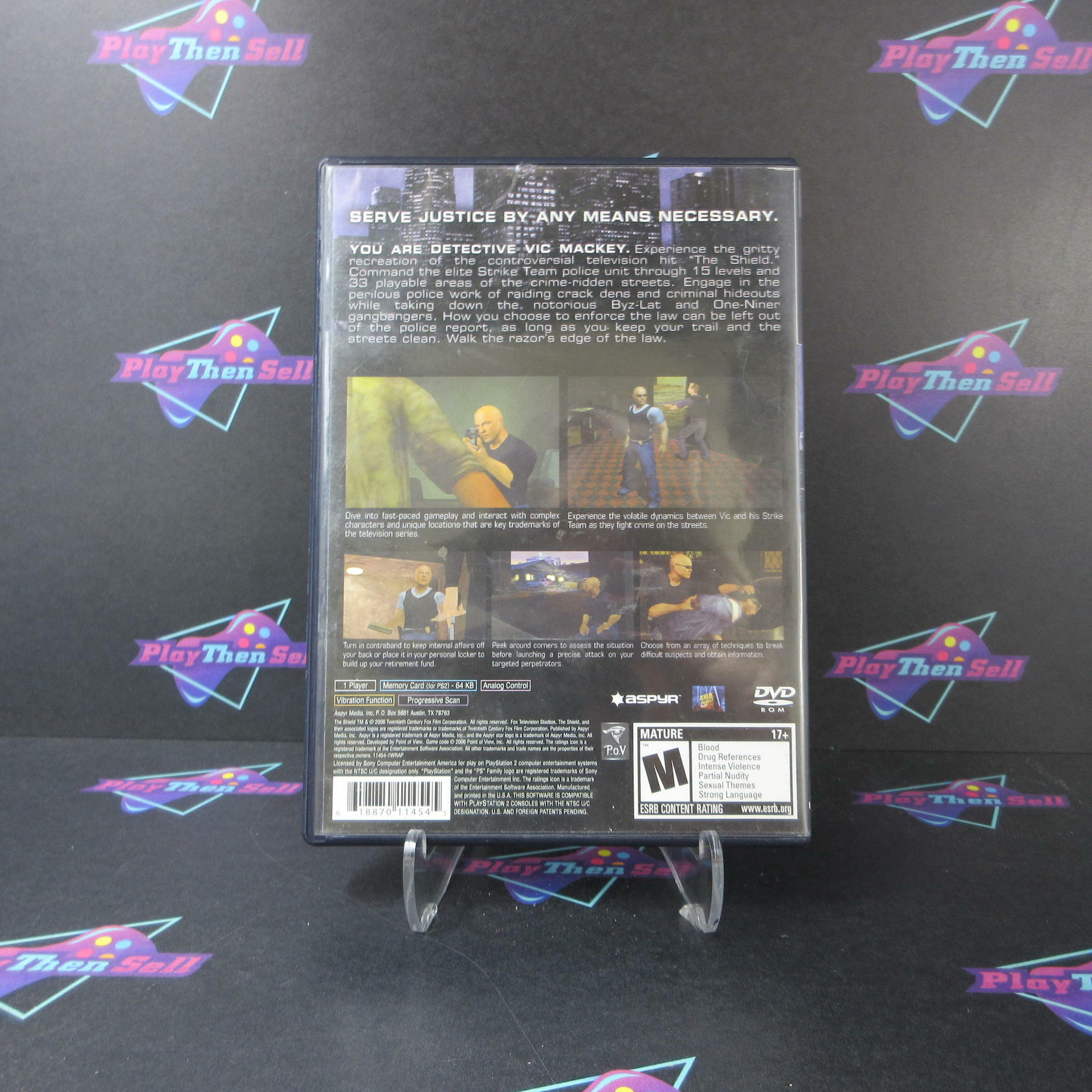The Shield The Game PS2 PlayStation 2 AD Complete CIB - Very Good