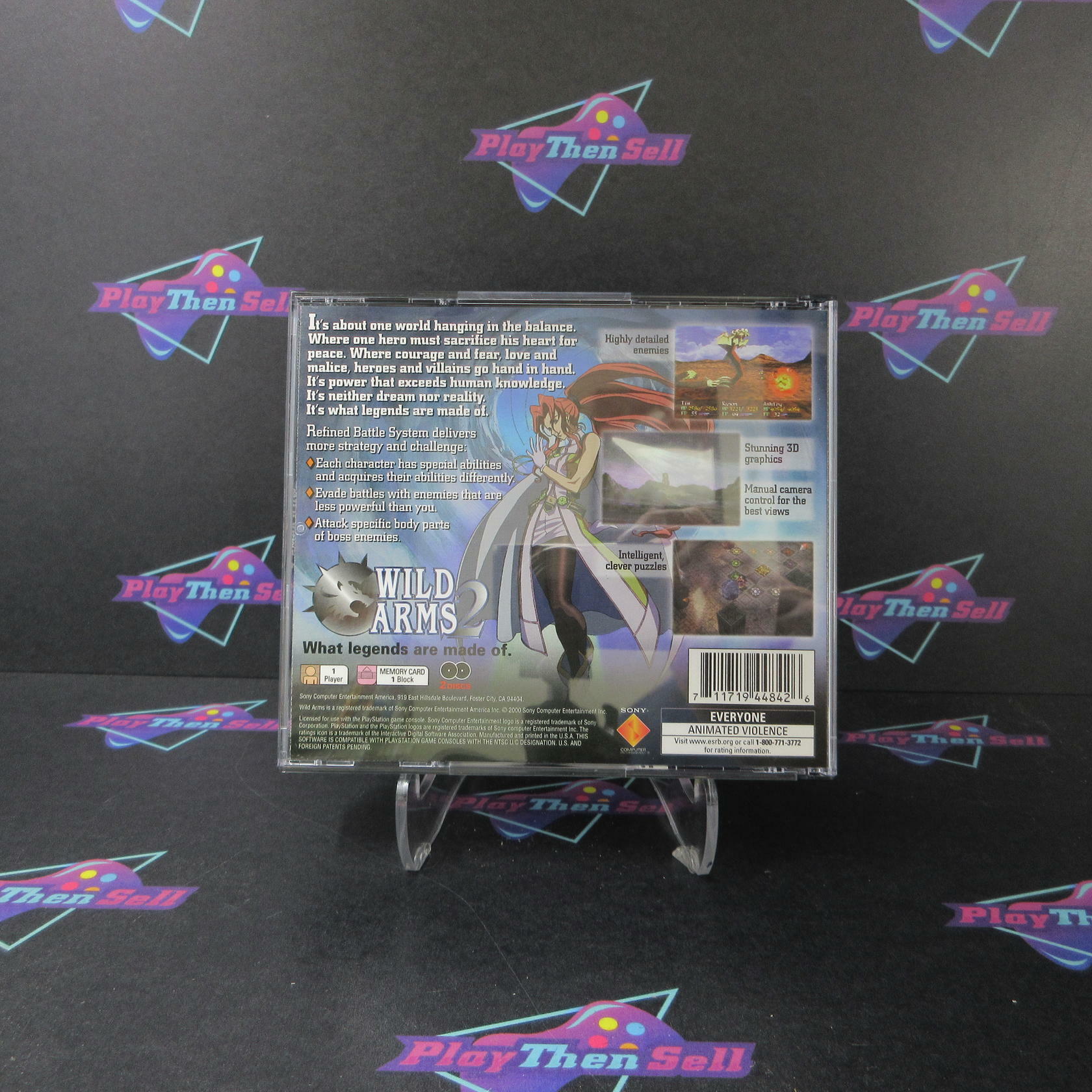 Wild Arms 2 PS1 PlayStation 1 + Reg Card - Like New