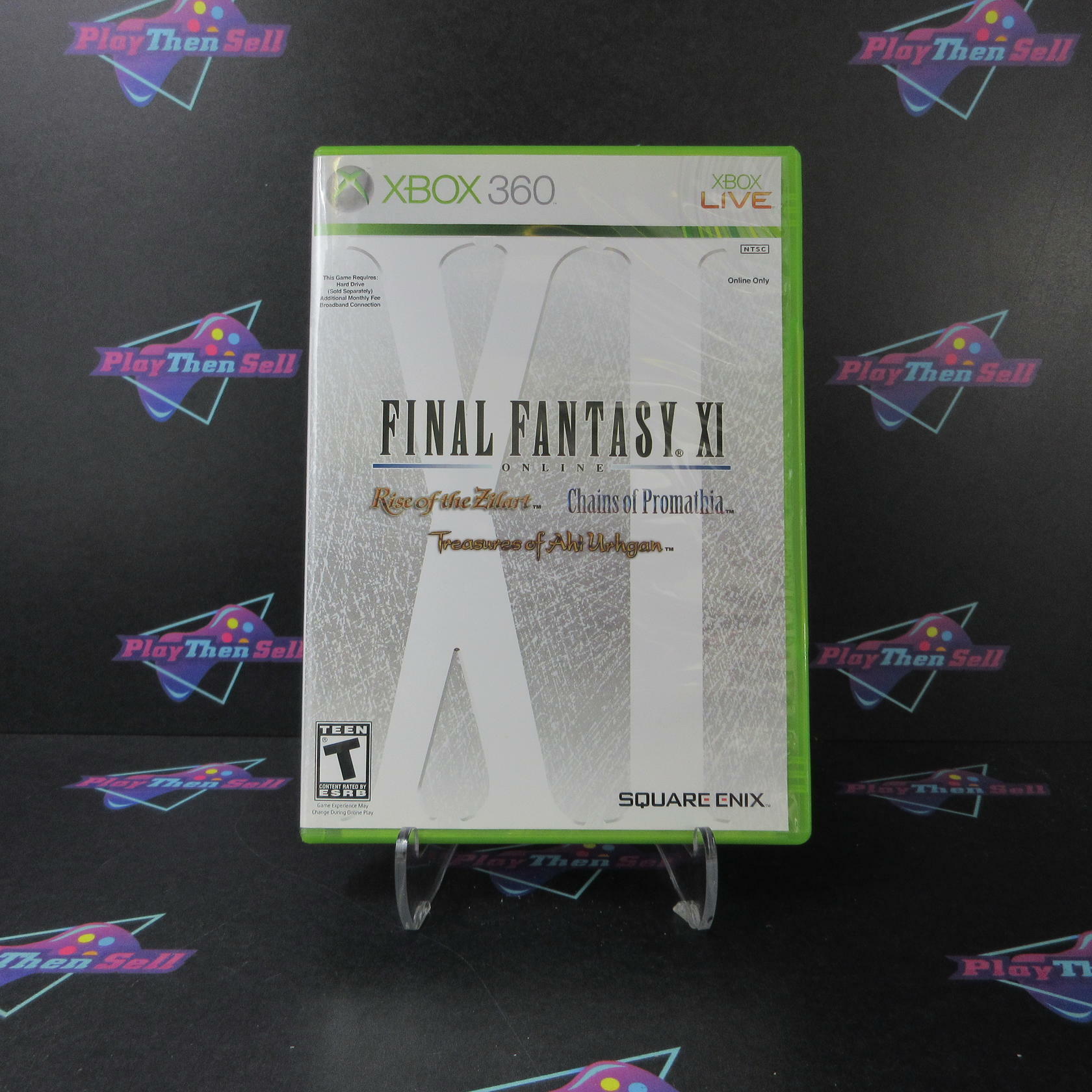 Final Fantasy XI Online Rise, Chains, Treasures Xbox 360 + Sleeve / Reg Card - Like New