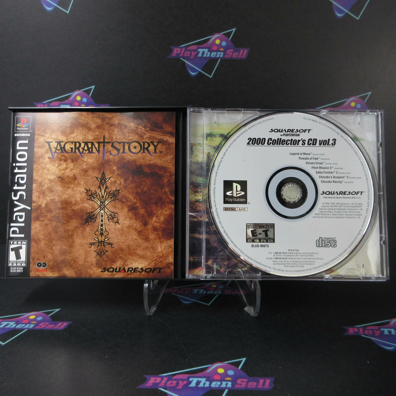 Vagrant Story PS1 PlayStation 1 + Demo Disc - Like New