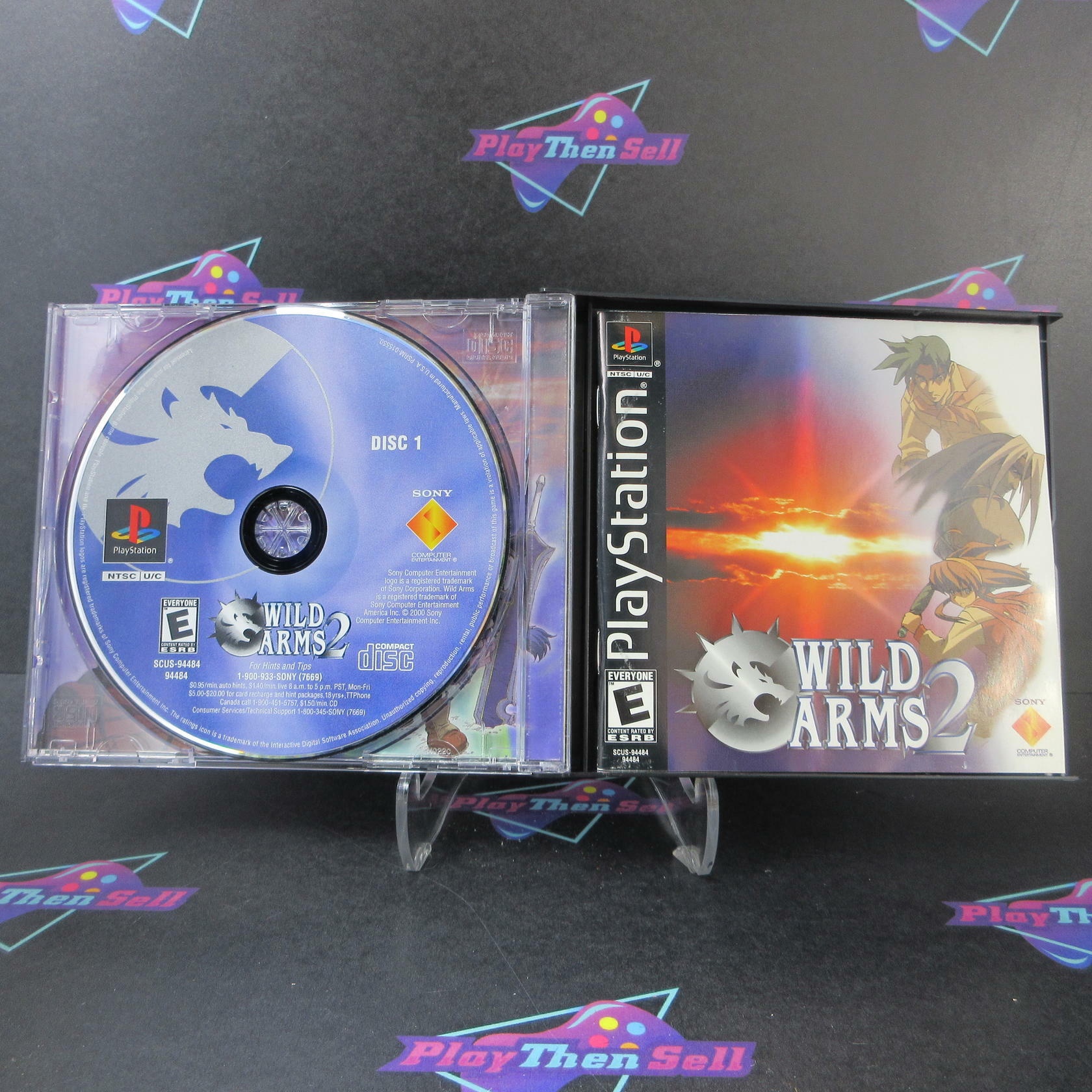 Wild Arms 2 PS1 PlayStation 1 + Reg Card - Like New