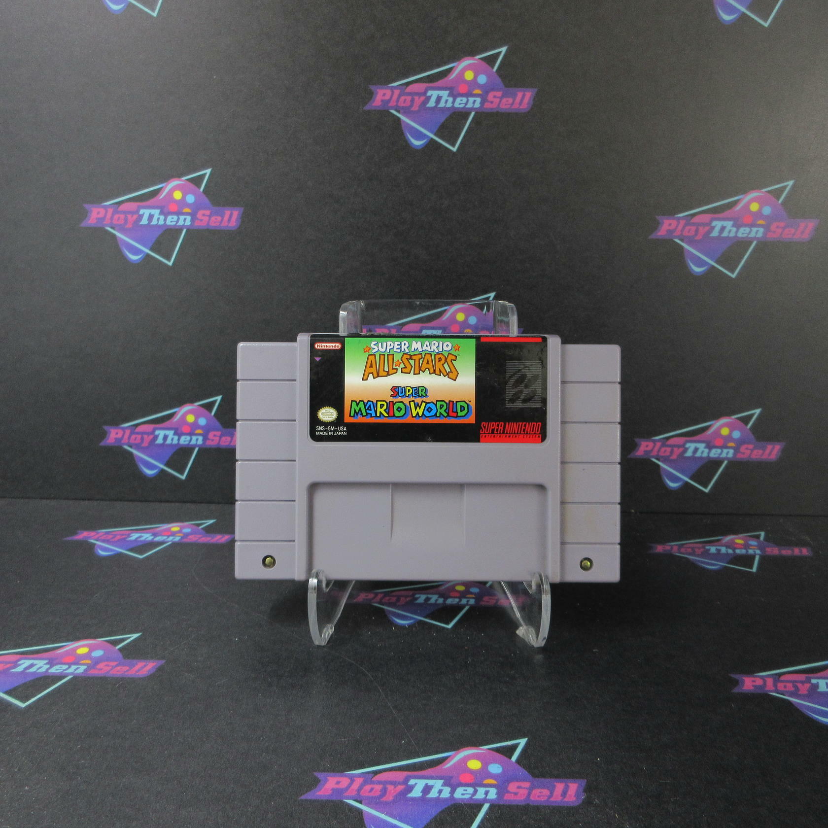 Super Mario All-Stars / Super Mario World SNES Cart Only AD Authentic / Tested - Very Good