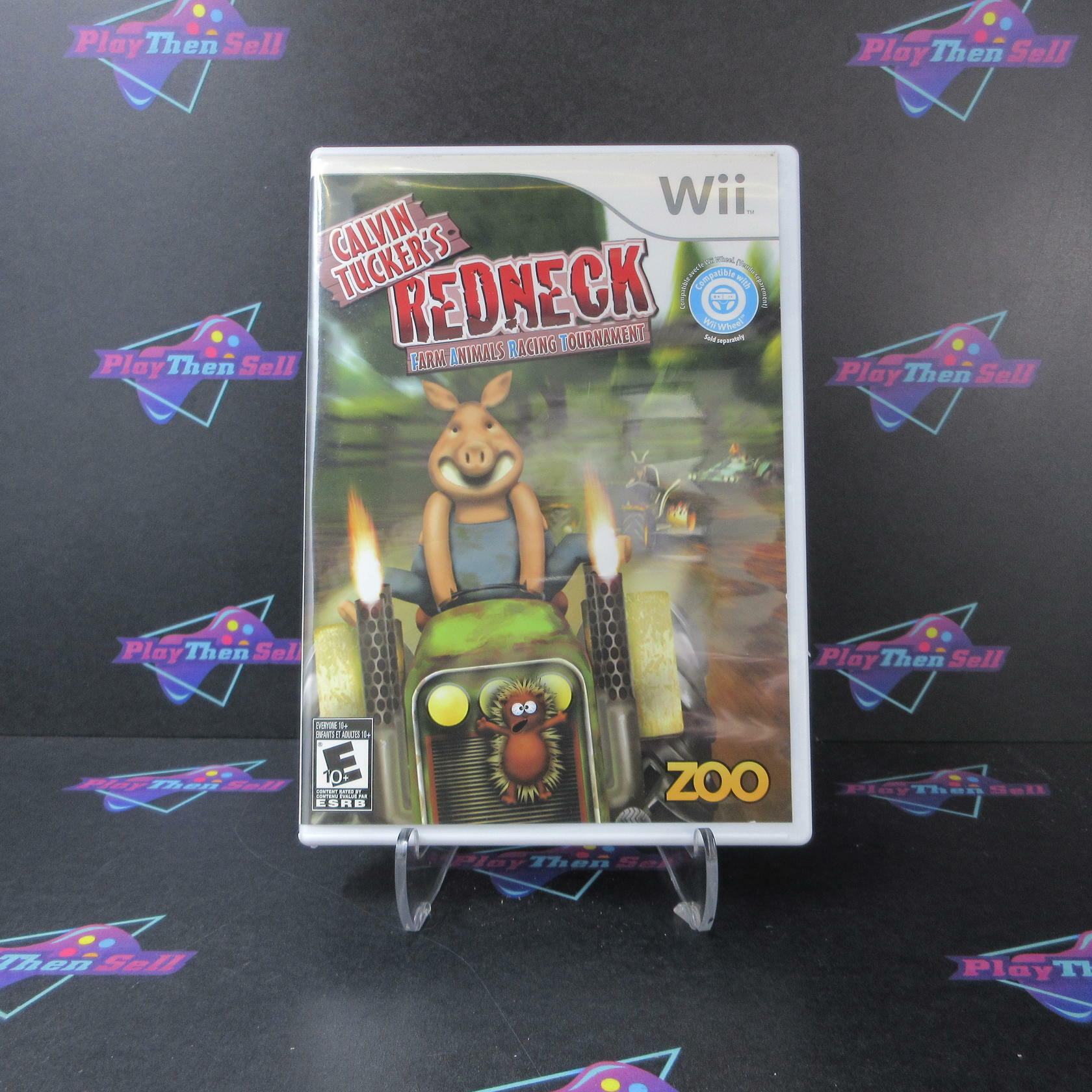 Calvin Tucker's Redneck Farm Animals Racing Tournament Nintendo Wii - Like New