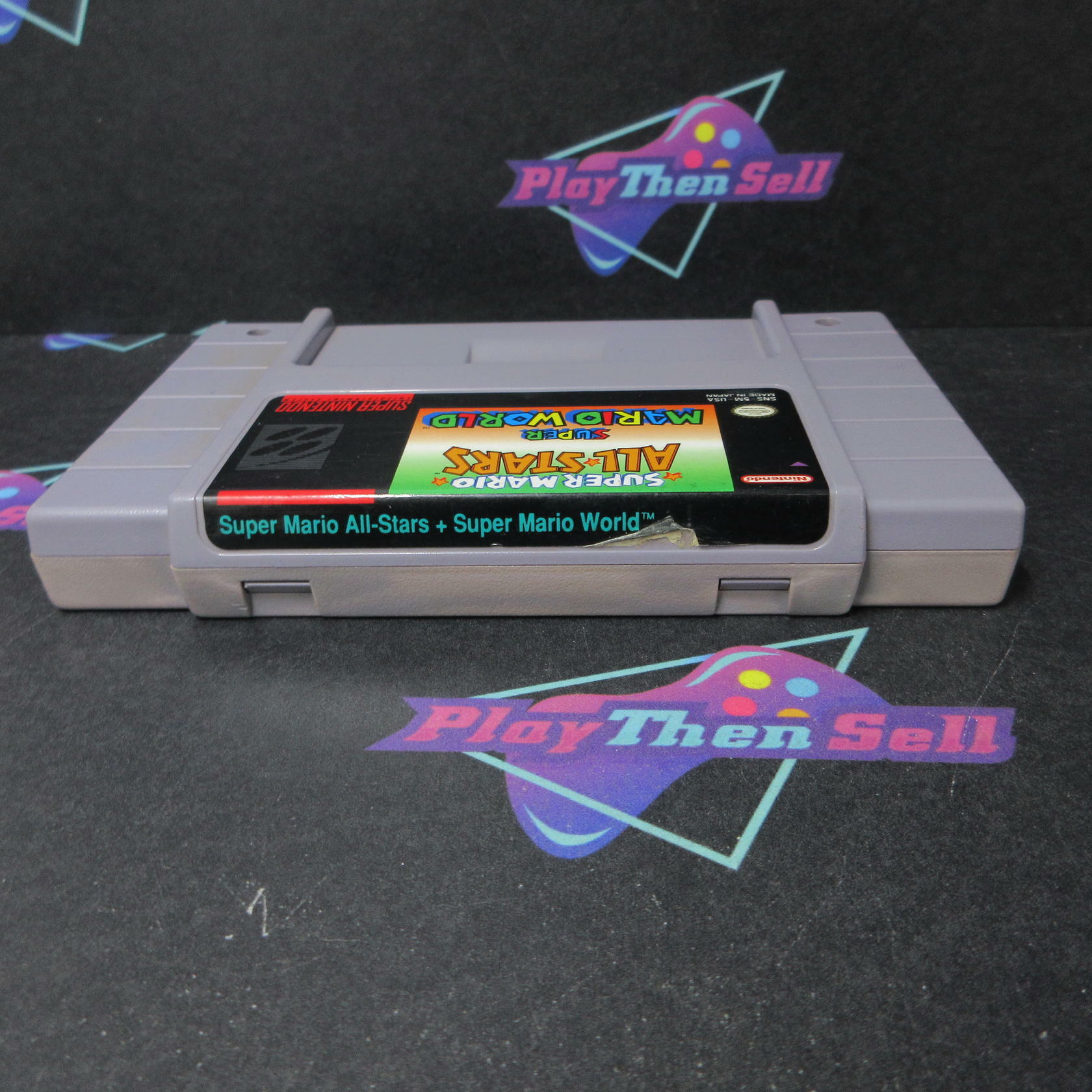 Super Mario All-Stars / Super Mario World SNES Cart Only AD Authentic / Tested - Very Good