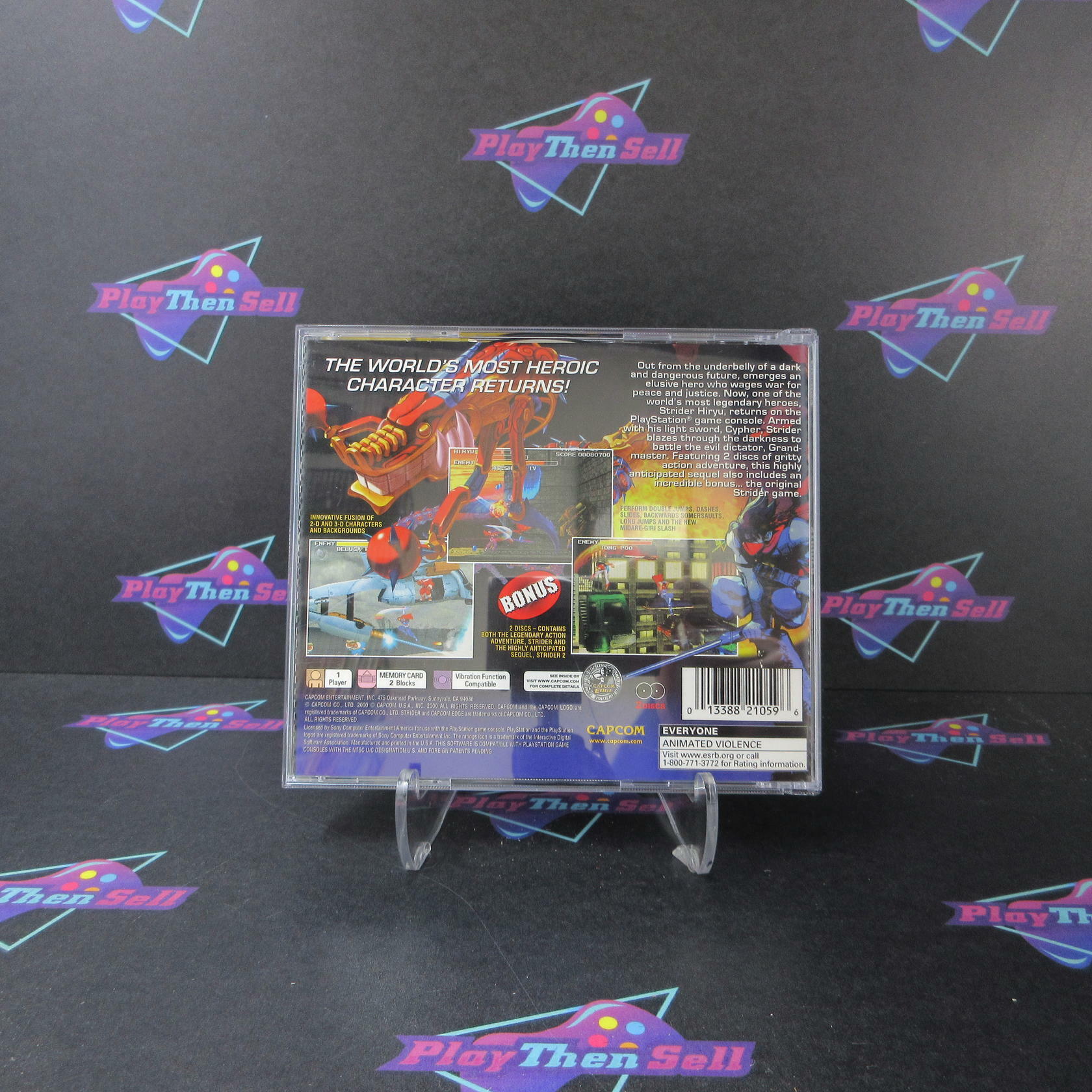 Strider 2 PS1 PlayStation 1 + Reg Card - Like New