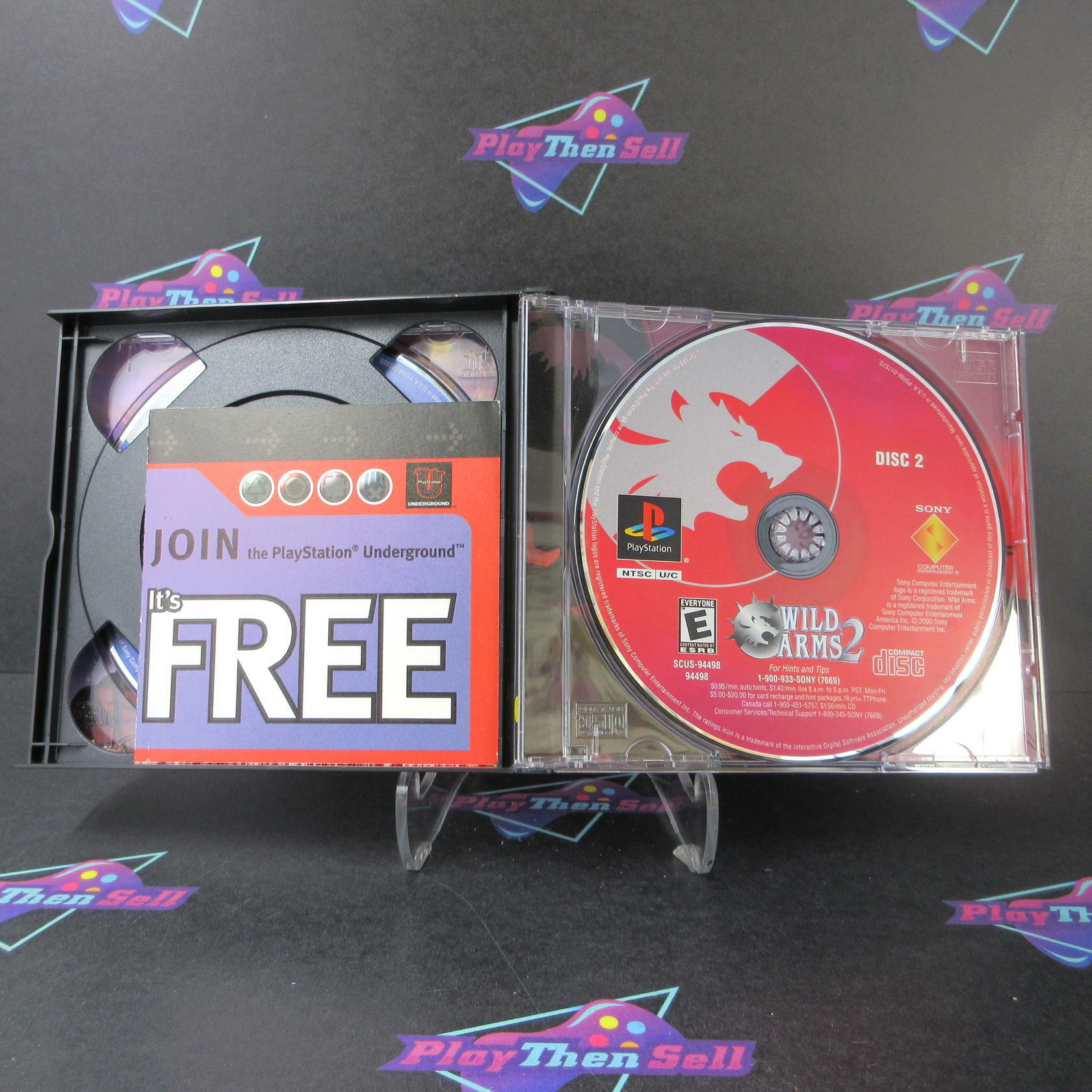 Wild Arms 2 PS1 PlayStation 1 + Reg Card - Like New