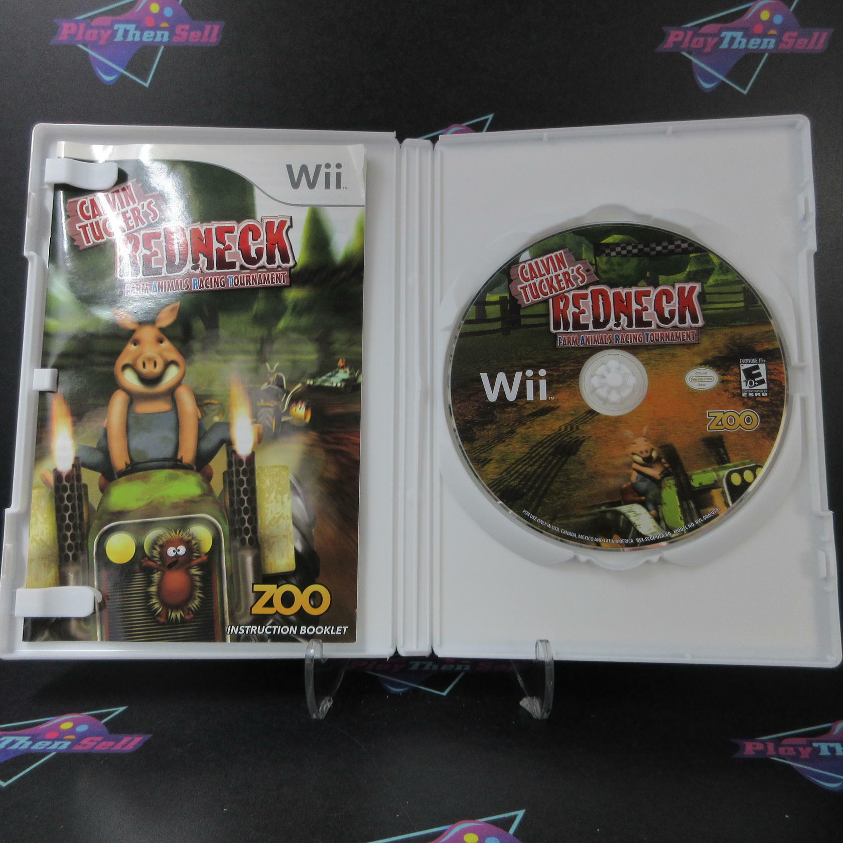 Calvin Tucker's Redneck Farm Animals Racing Tournament Nintendo Wii - Like New