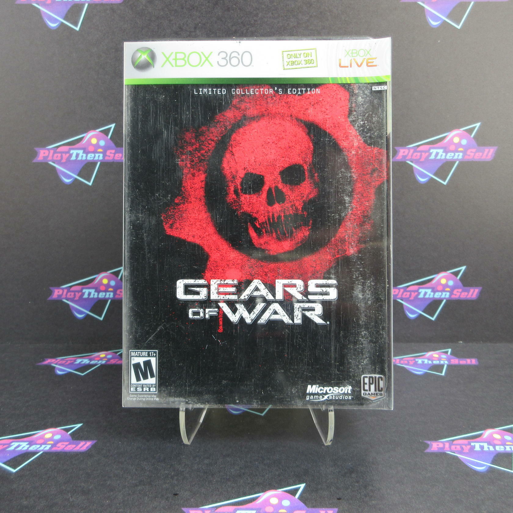Gears Of War Collector's Edition Xbox 360 + Sleeve, Art Book - Like New