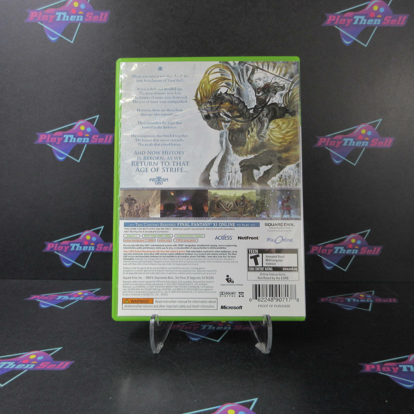 Final Fantasy XI Online Wings of the Goddess Expansion Pack Xbox 360 + Reg Card - Like New