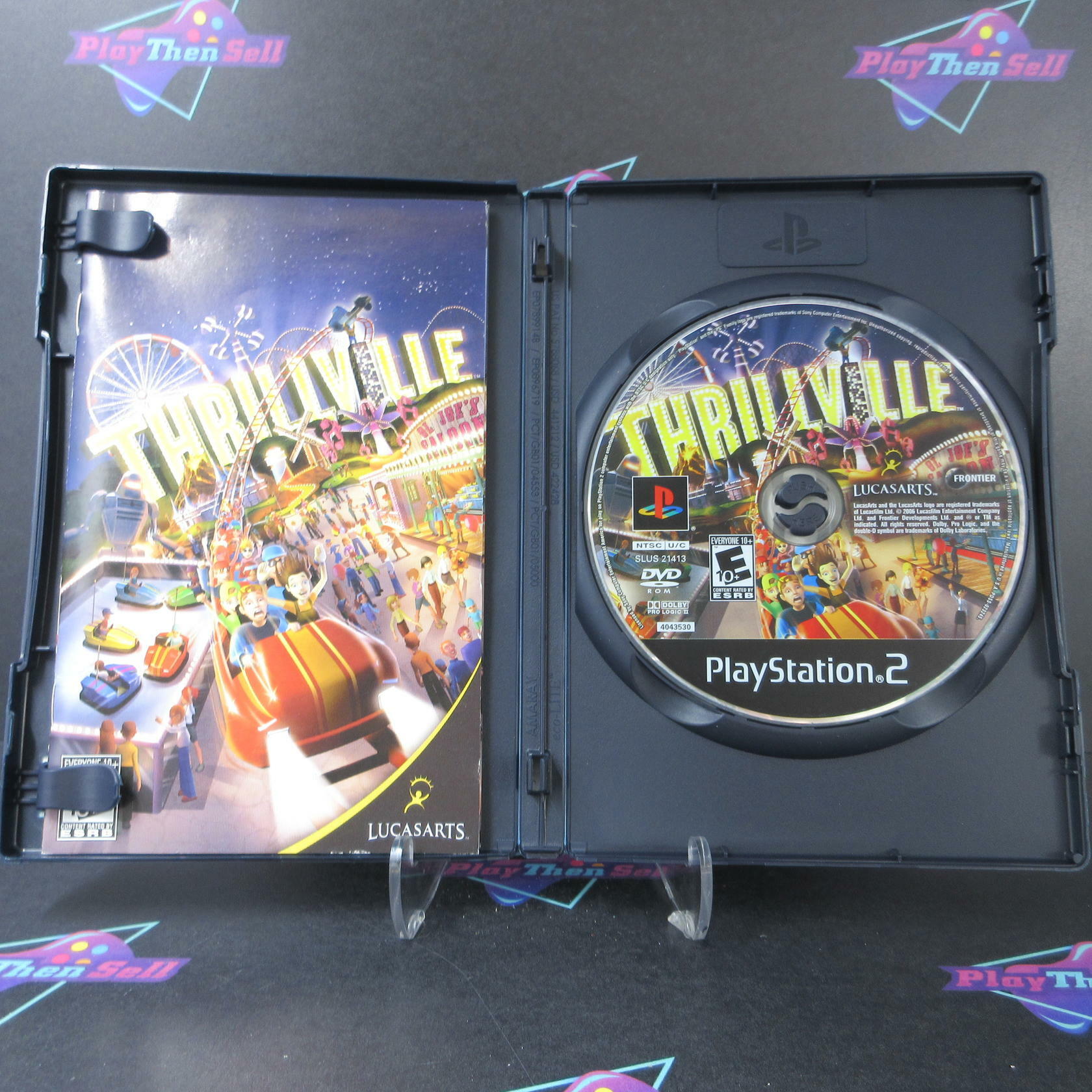 Thrillville PS2 PlayStation 2 GH BL Disc - Like New