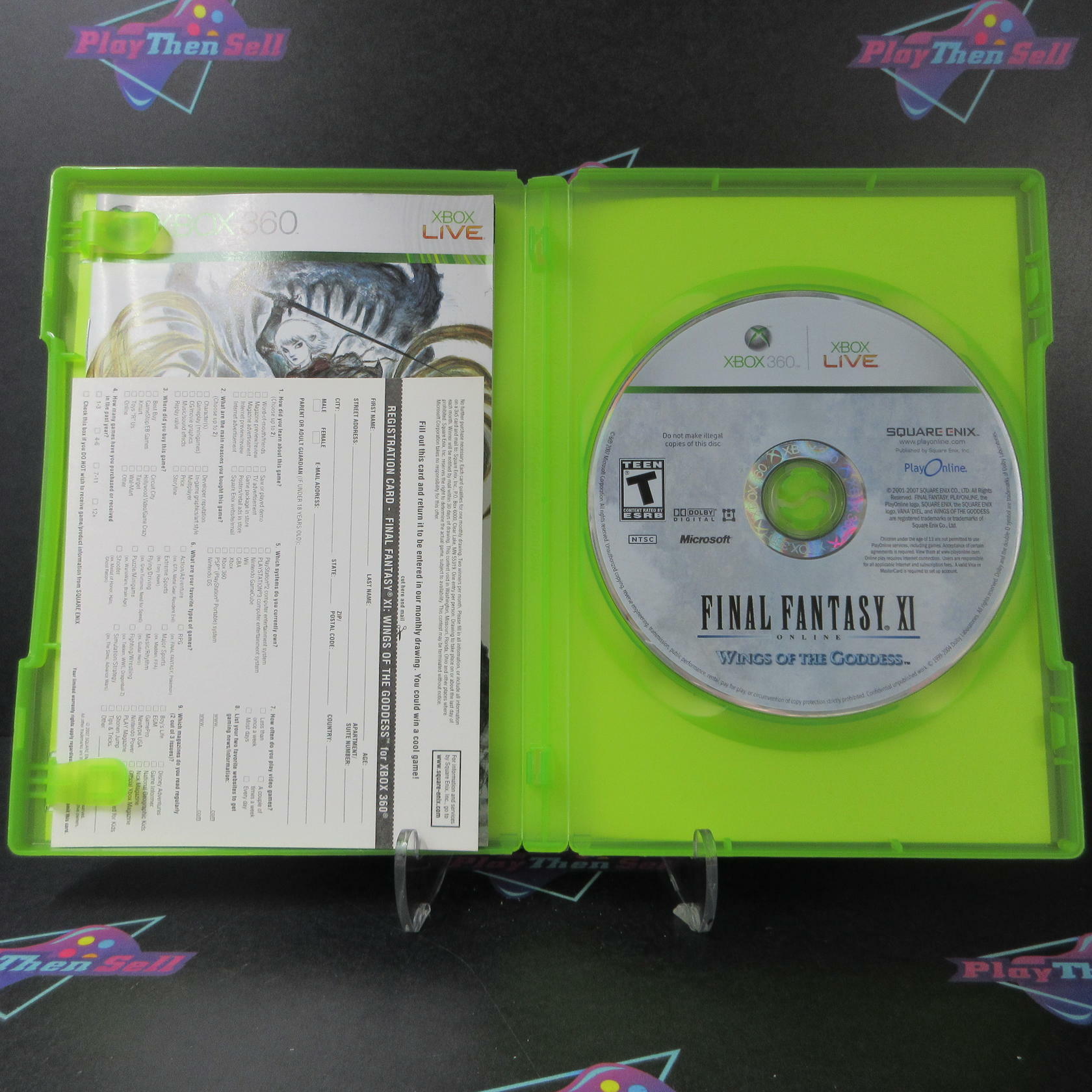 Final Fantasy XI Online Wings of the Goddess Expansion Pack Xbox 360 + Reg Card - Like New